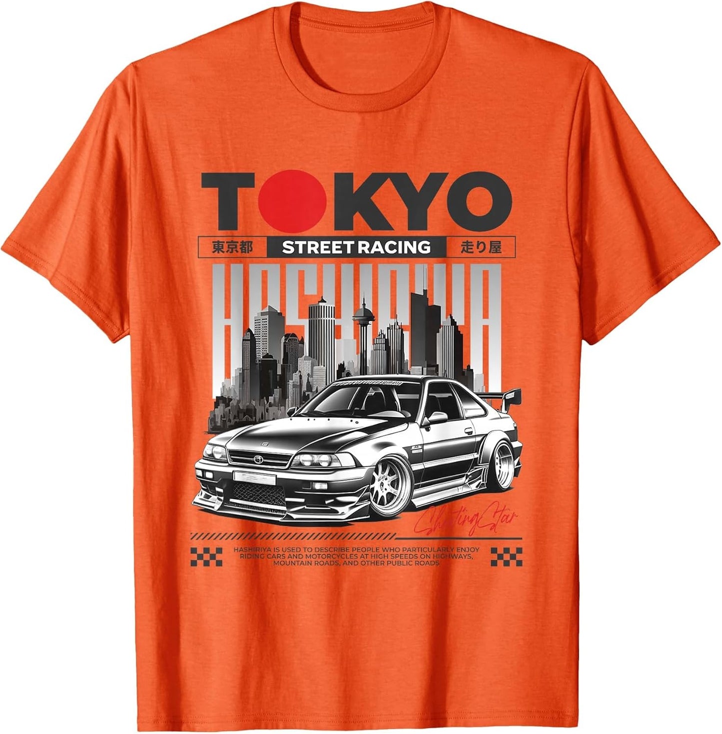 Vintage Japanese JDM Drift Race Car Graphic