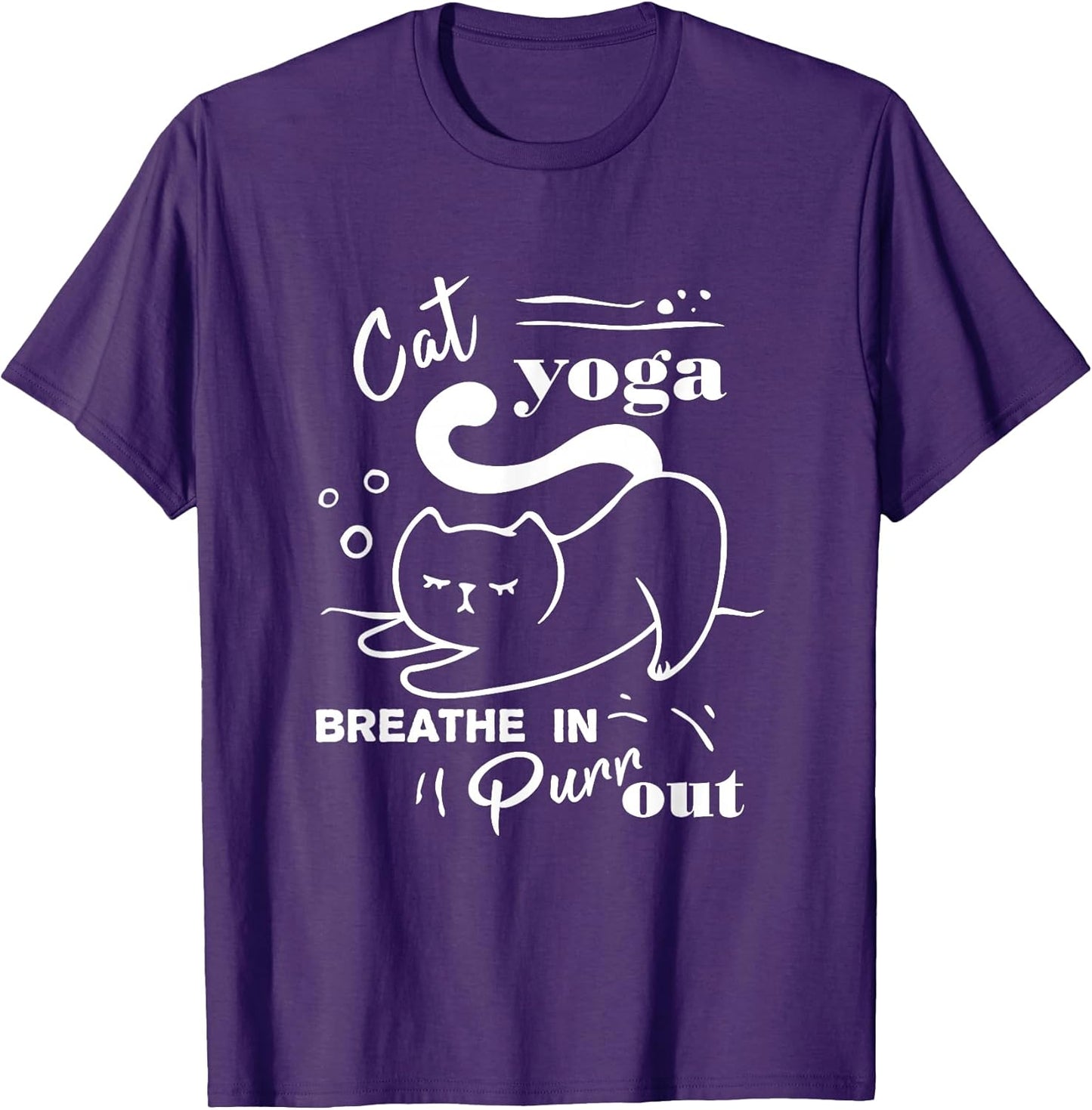 Cat Yoga Shirt Breathe In Purr Out