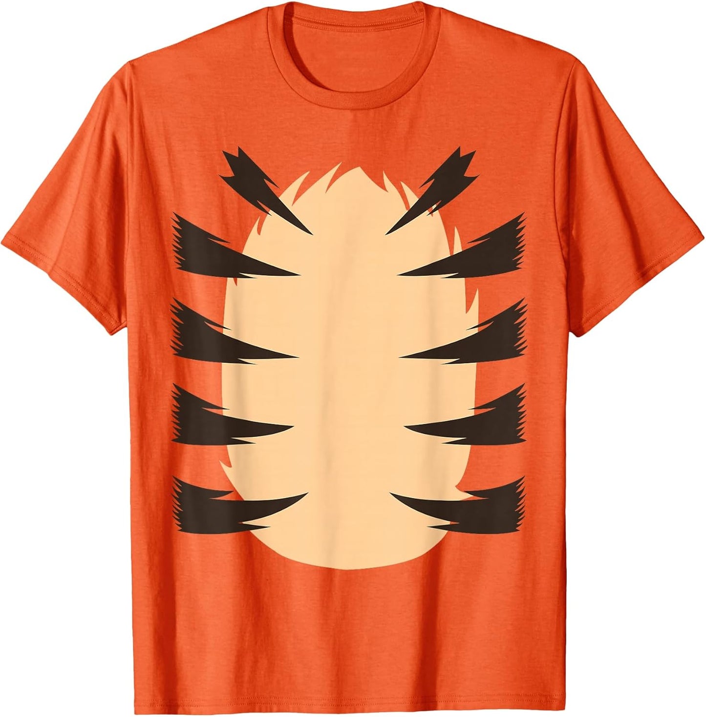 Orange Tiger Easy Halloween Costume Adult Kid Men Women Boy T-Shirt