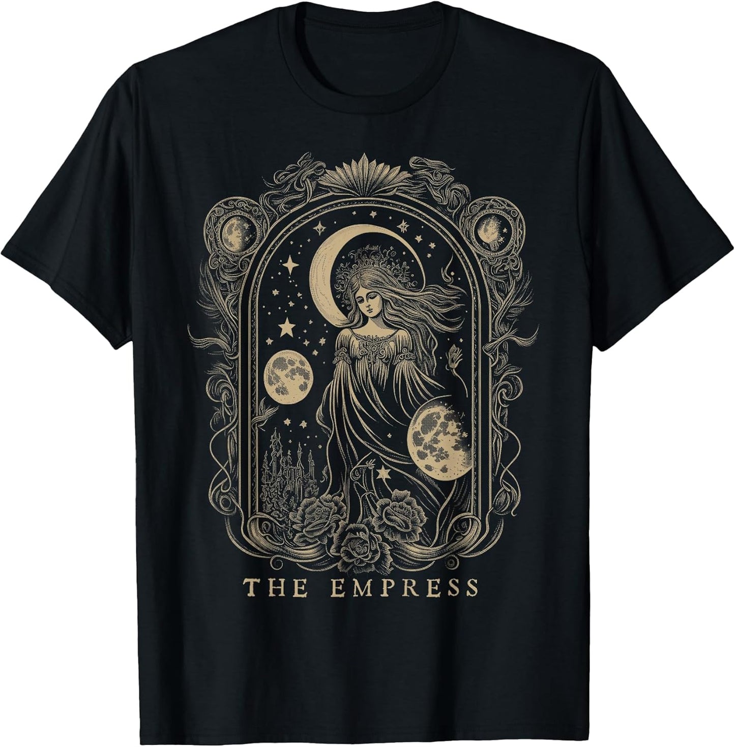 The Empress Tarot Card Goth Emo Occult Graphic Women Girls T-Shirt