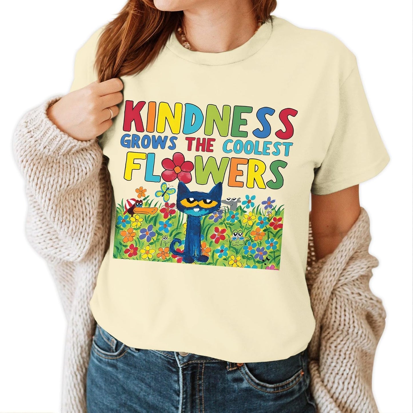 Kindness Grows The Coolest Flowers Shirt - Mental Health Matters Tshirt - Autism Shirts for Sped Teachers