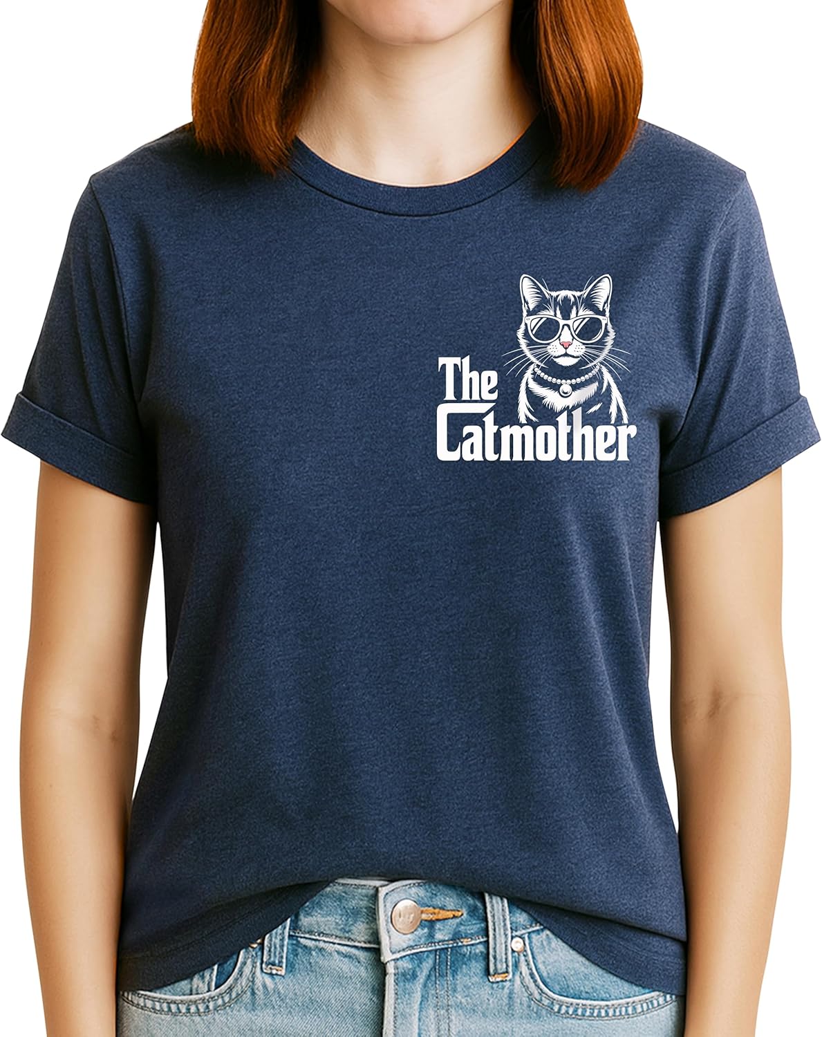 Funny Cat Mother T-Shirt - Cat Mom Shirt - Pet Lover Gift for Women