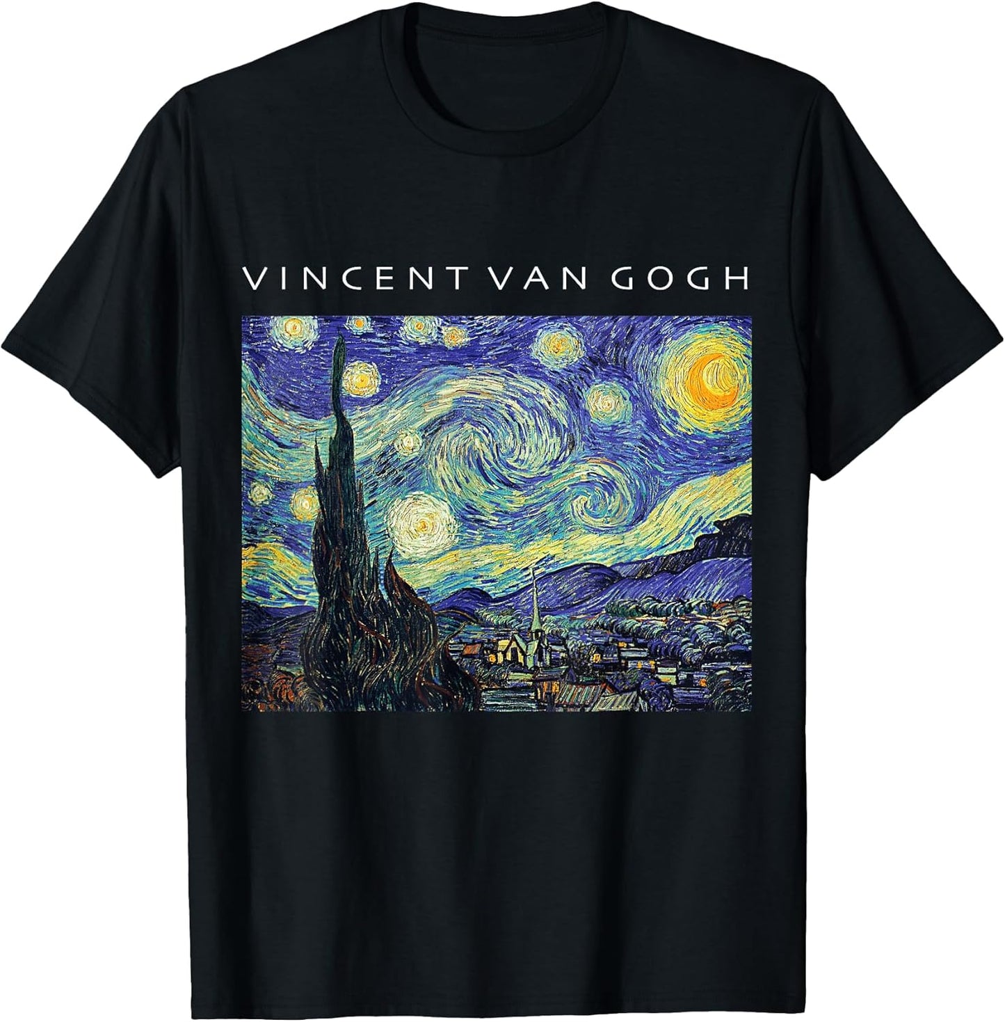 Vincent Van Gogh Starry Night T-Shirt Painting Art Shirt T-Shirt