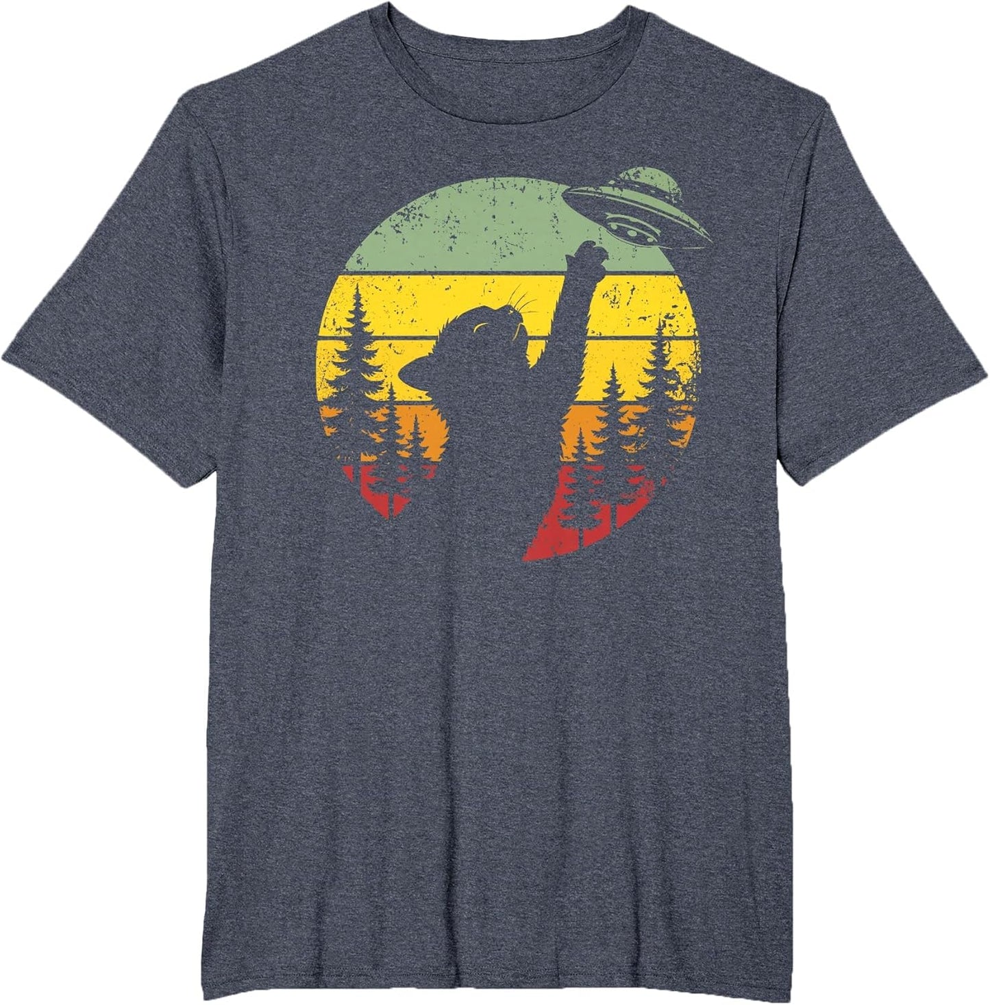 Alien Cat Sunset UFO Day Merch...