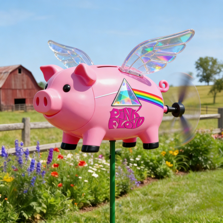 Pink Floyd Flying Pig Wind Spinner