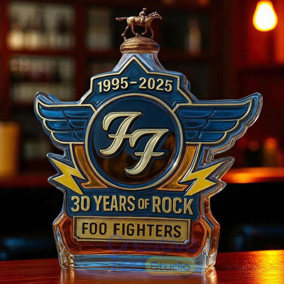 Foo Fighters 30th Anniversary Limited Edition Whiskey Bottle