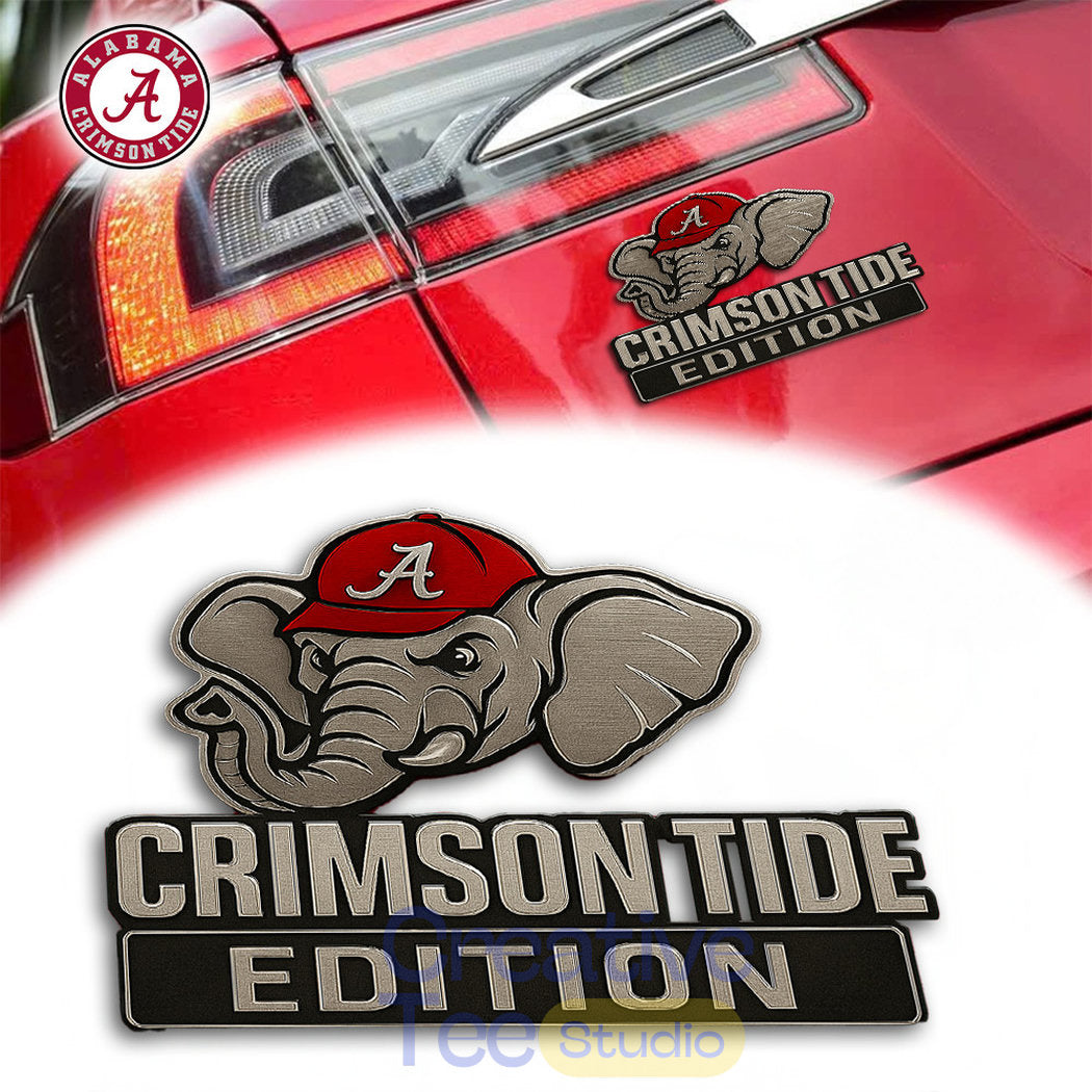 Alabama Crimson Tide Custom Car Name Badge