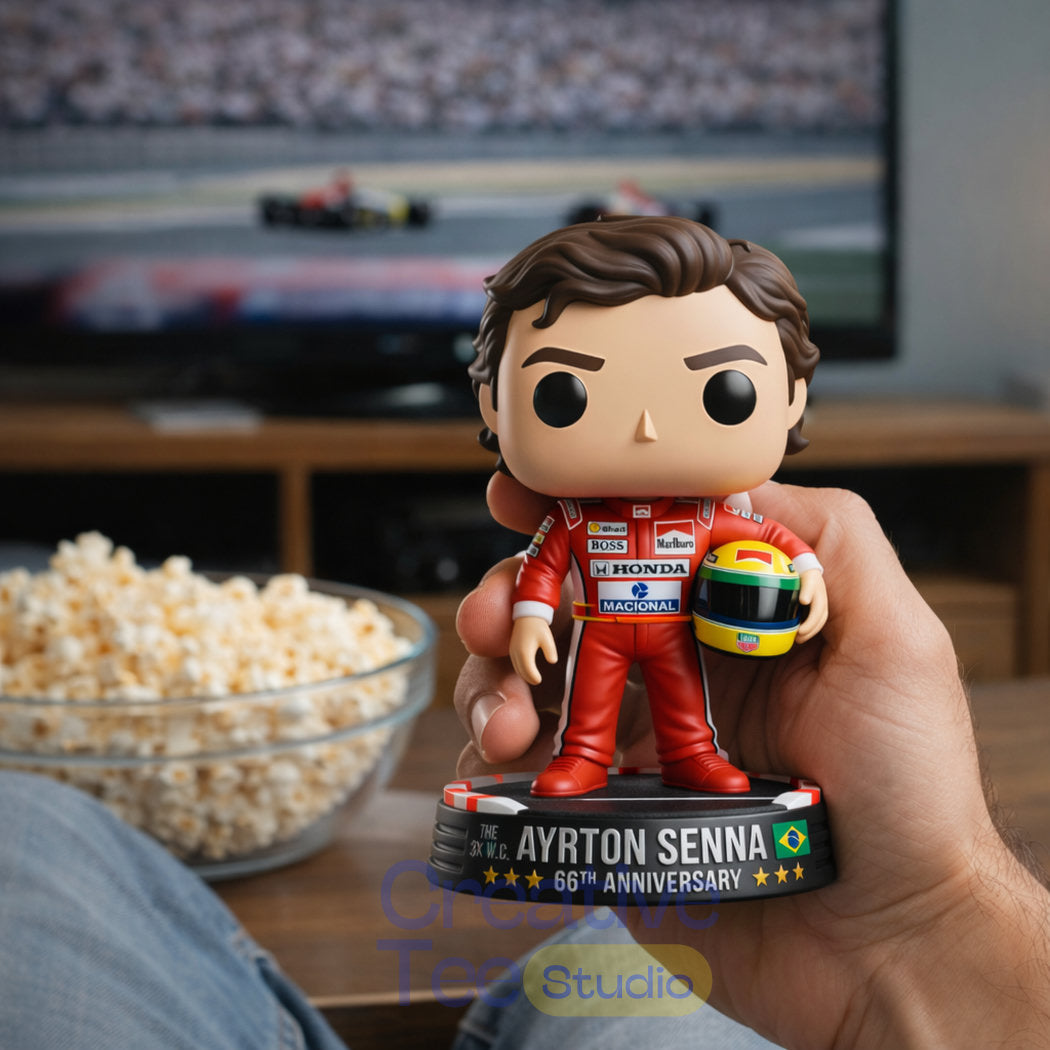 Ayrton Senna 66th Anniversary Commemorative POP! Figure