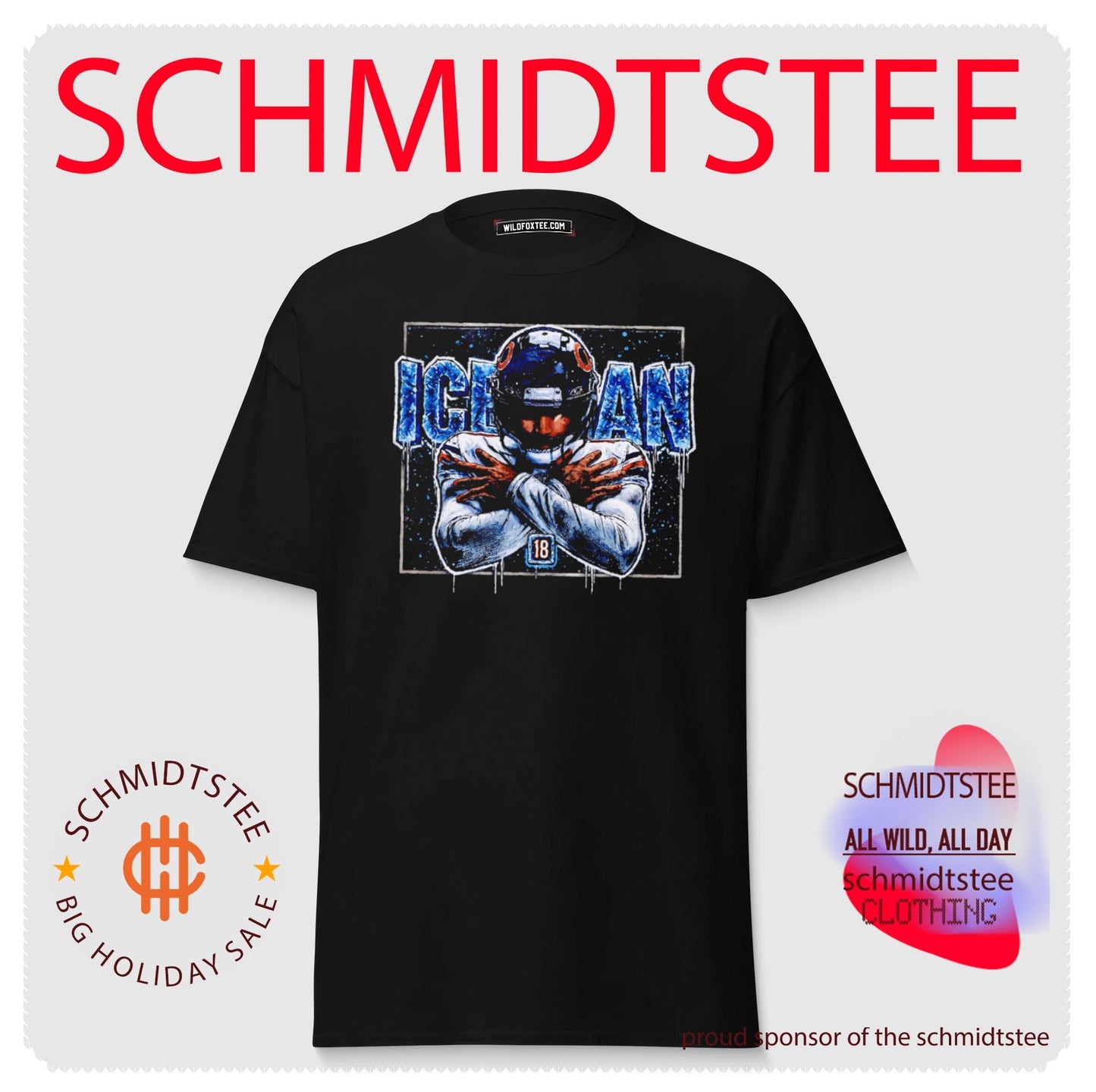 Caleb Williams Chicago Bears IceMan paint shirt