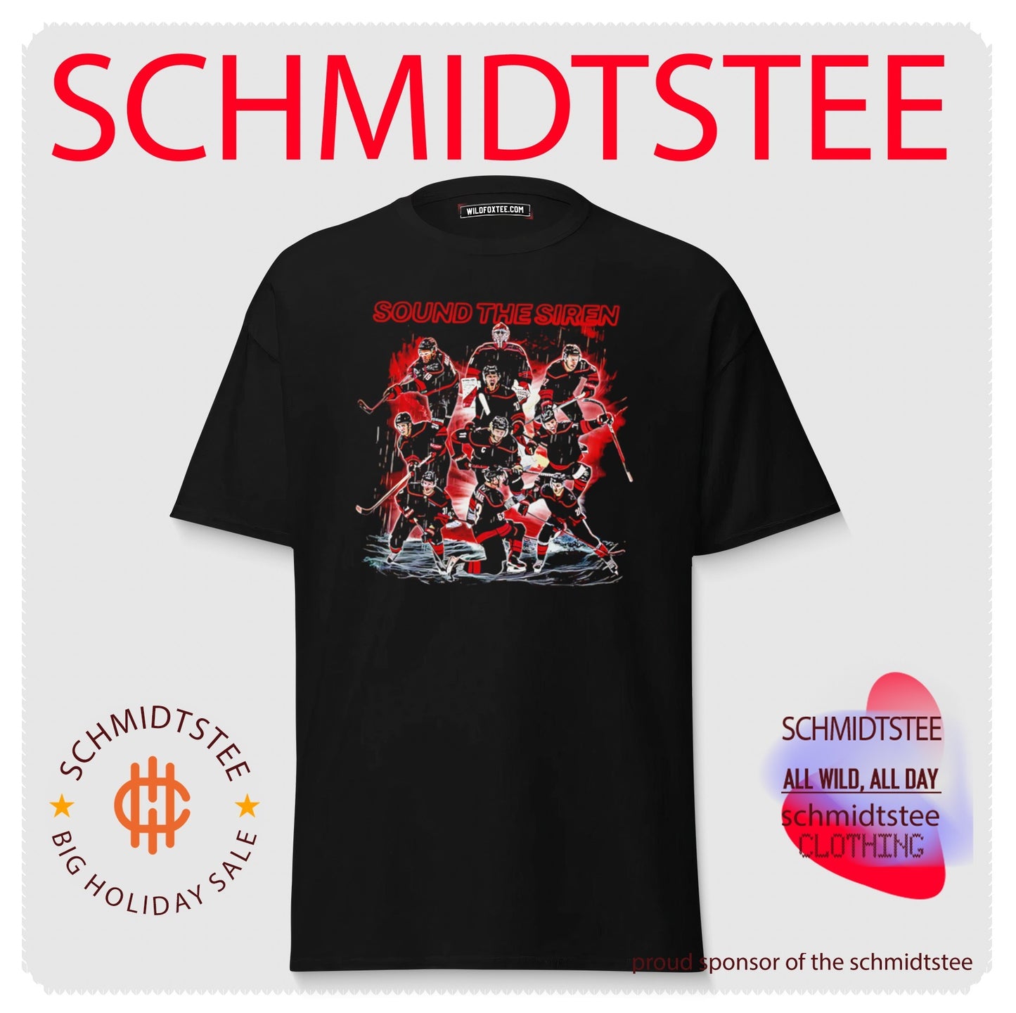 Carolina Hockey Sound The Siren Collage shirt