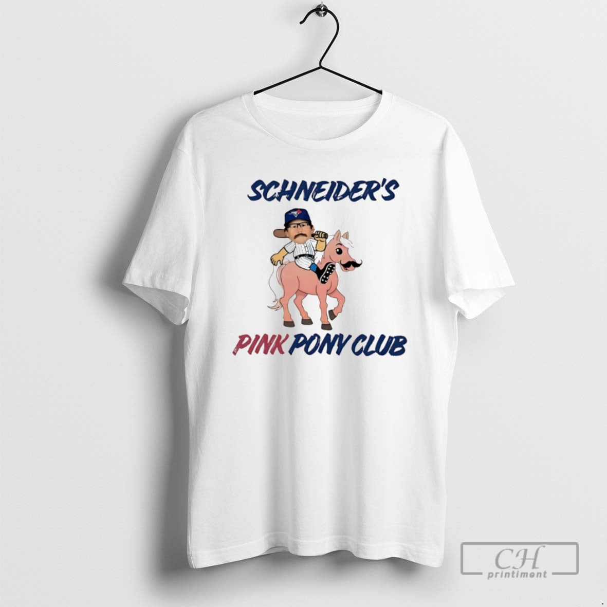 Classic Davis Schneider Toronto Blue Jays Pink Pony Club Shirt Sweater