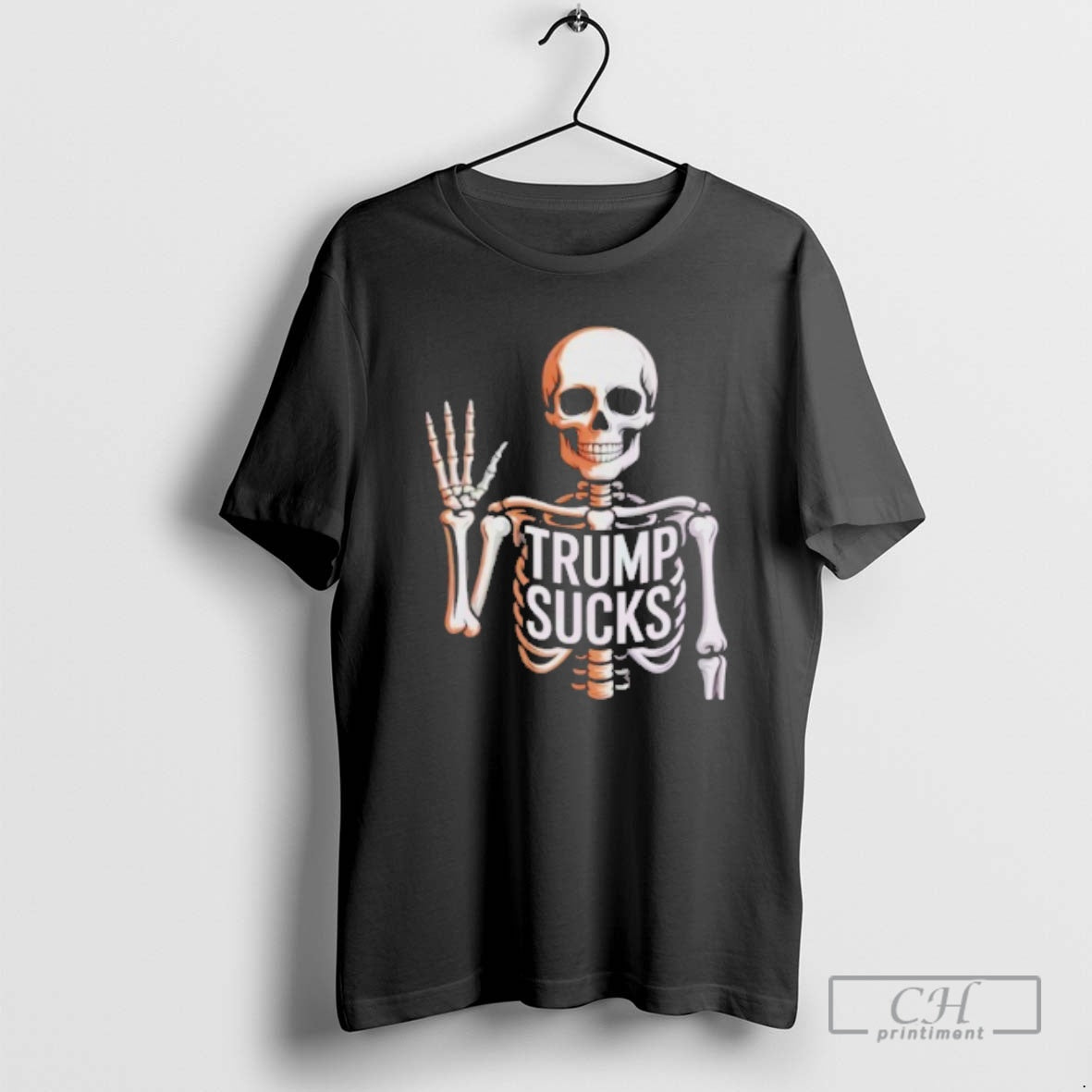 Classic Halloween Skeleton Trump Sucks Shirt Sweater