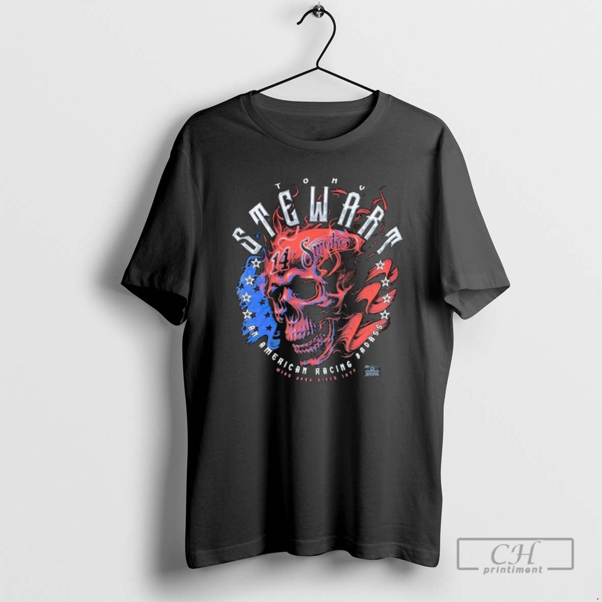 Classic Tony Stewart Americana Smoke Skull Since Open Since 1976 Shirt Sweater