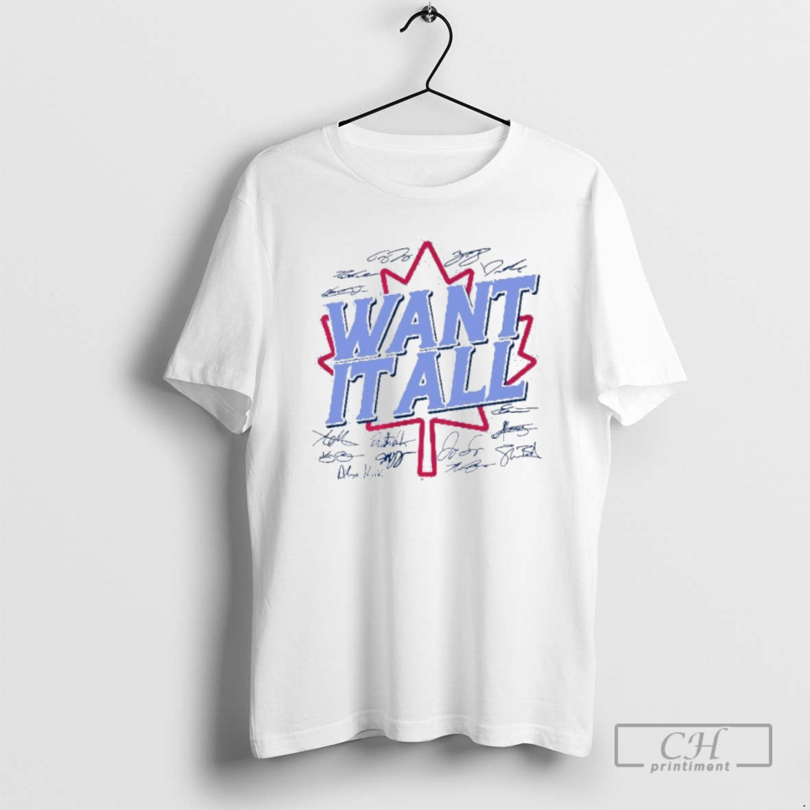 Classic Toronto Baseball Want It All Al Champs Signatures Shirt Sweater