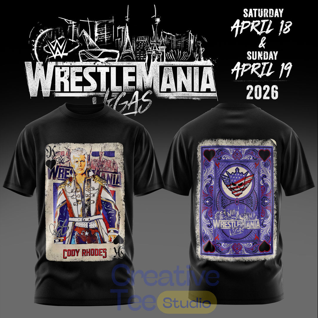 Cody Rhodes WWE Wrestlemania 42 Vegas Special T-Shirt