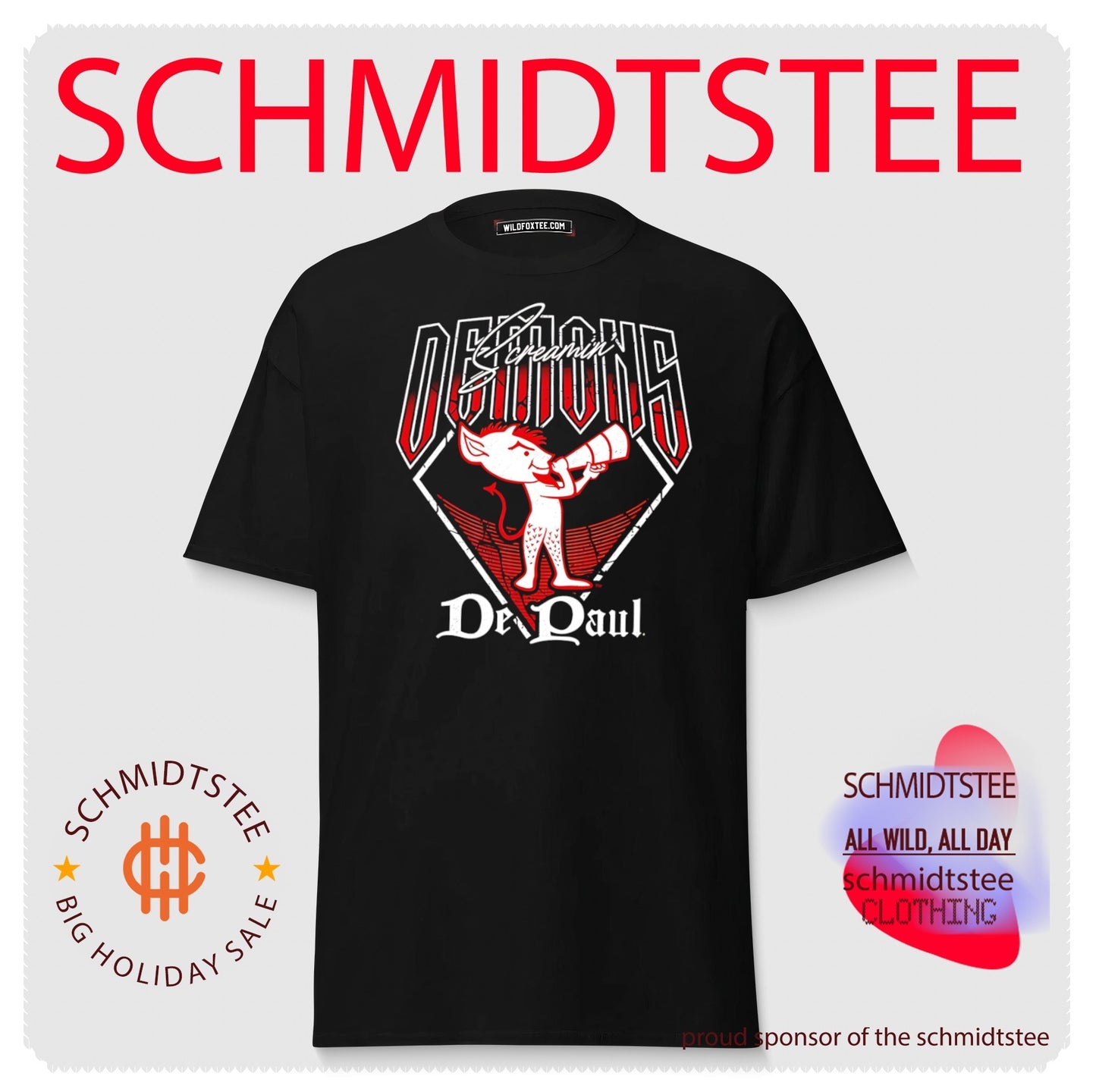 Demons screamin’ De Paul demons mascot shirt