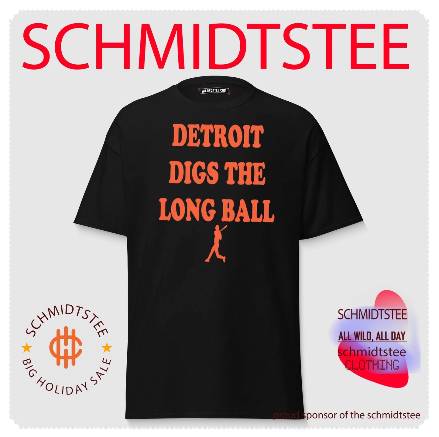 Detroit digs the long ball baseball shirt