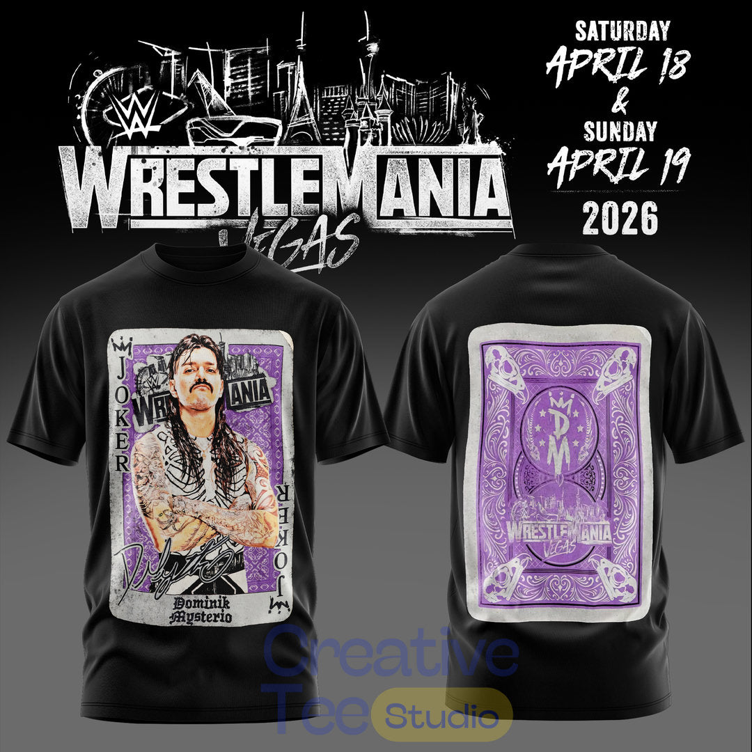 Dominik Mysterio WWE Wrestlemania 42 Vegas Special T-Shirt