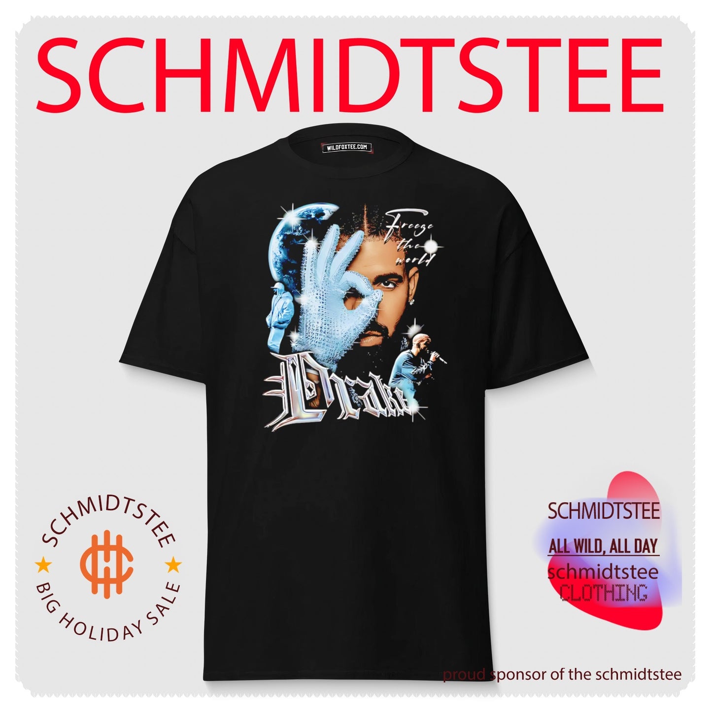 Drake featuring Iceman illustratrion shirt