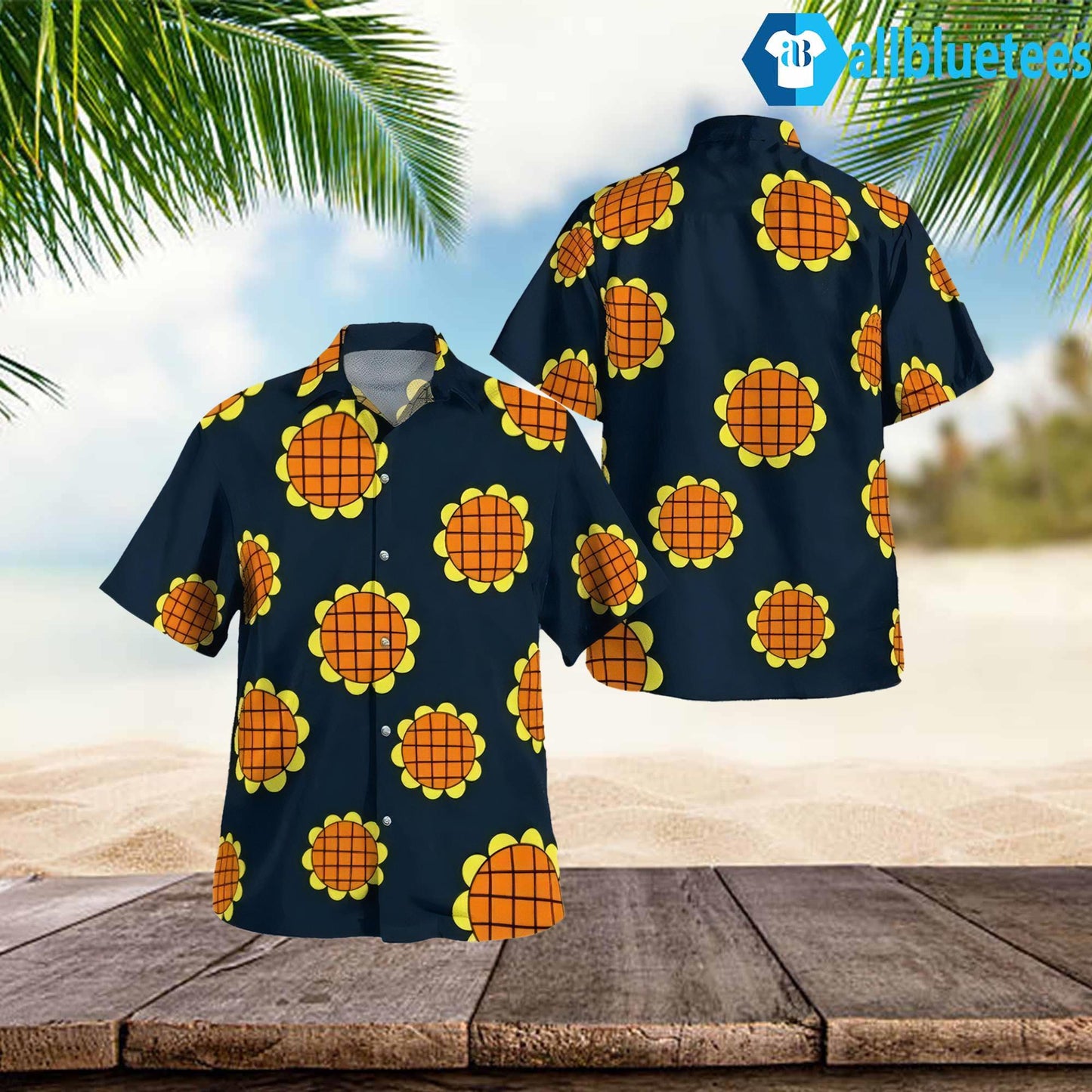 Luffy Dressrosa Lucy Sunflower Hawaiian Shirt