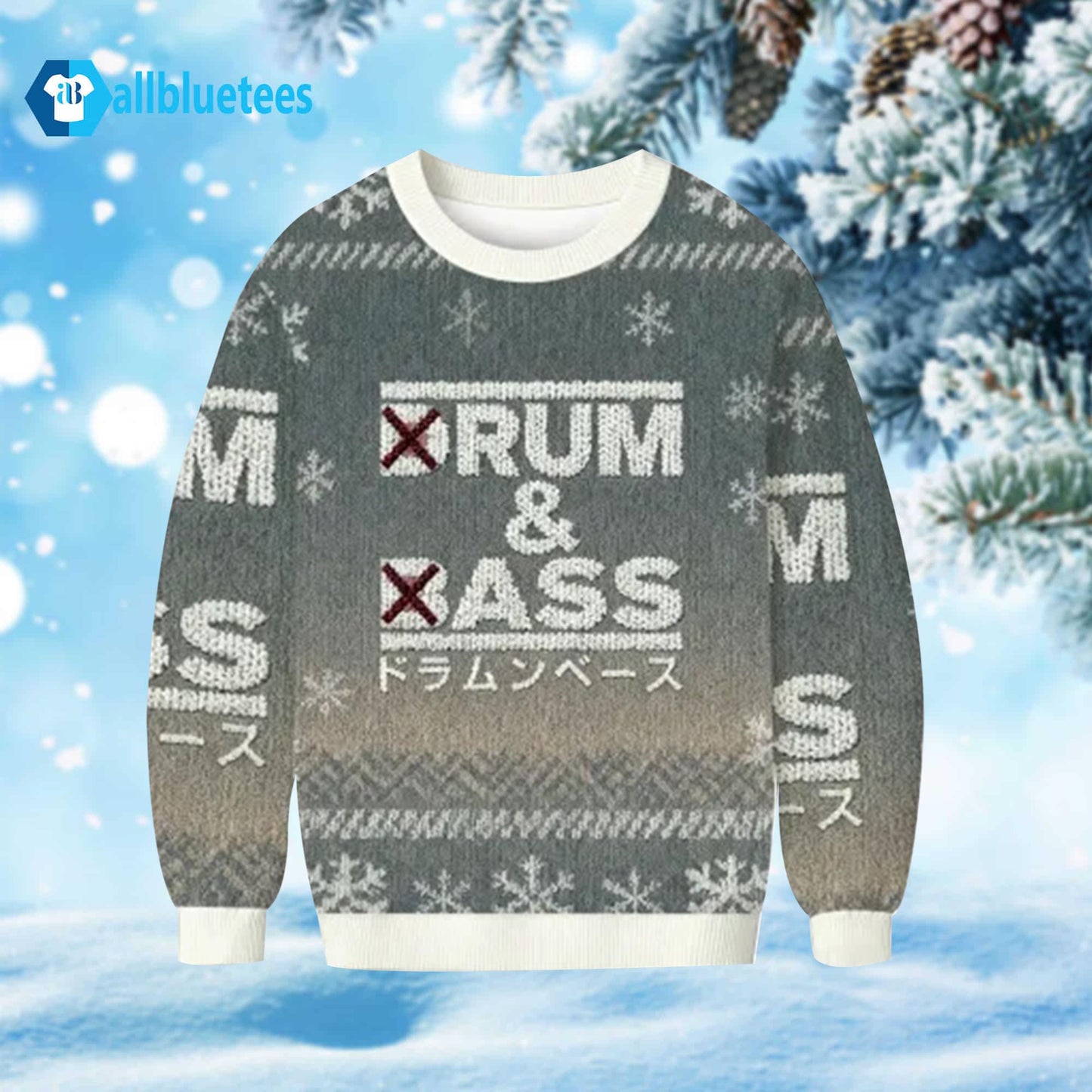 Drum And Bass Ugly Christmas Sweater