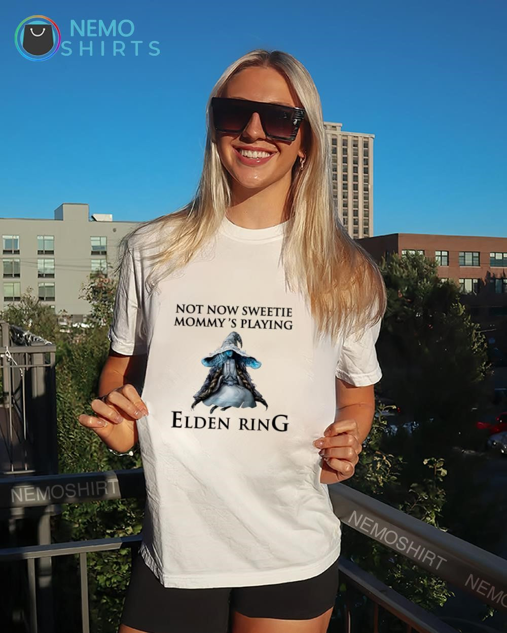Elden Ring Wizard not now sweetie mommy’s playing a video game shirt