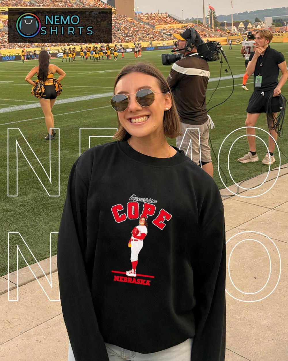 Emmerson Cope Nebraska Cornhuskers softball player shirt