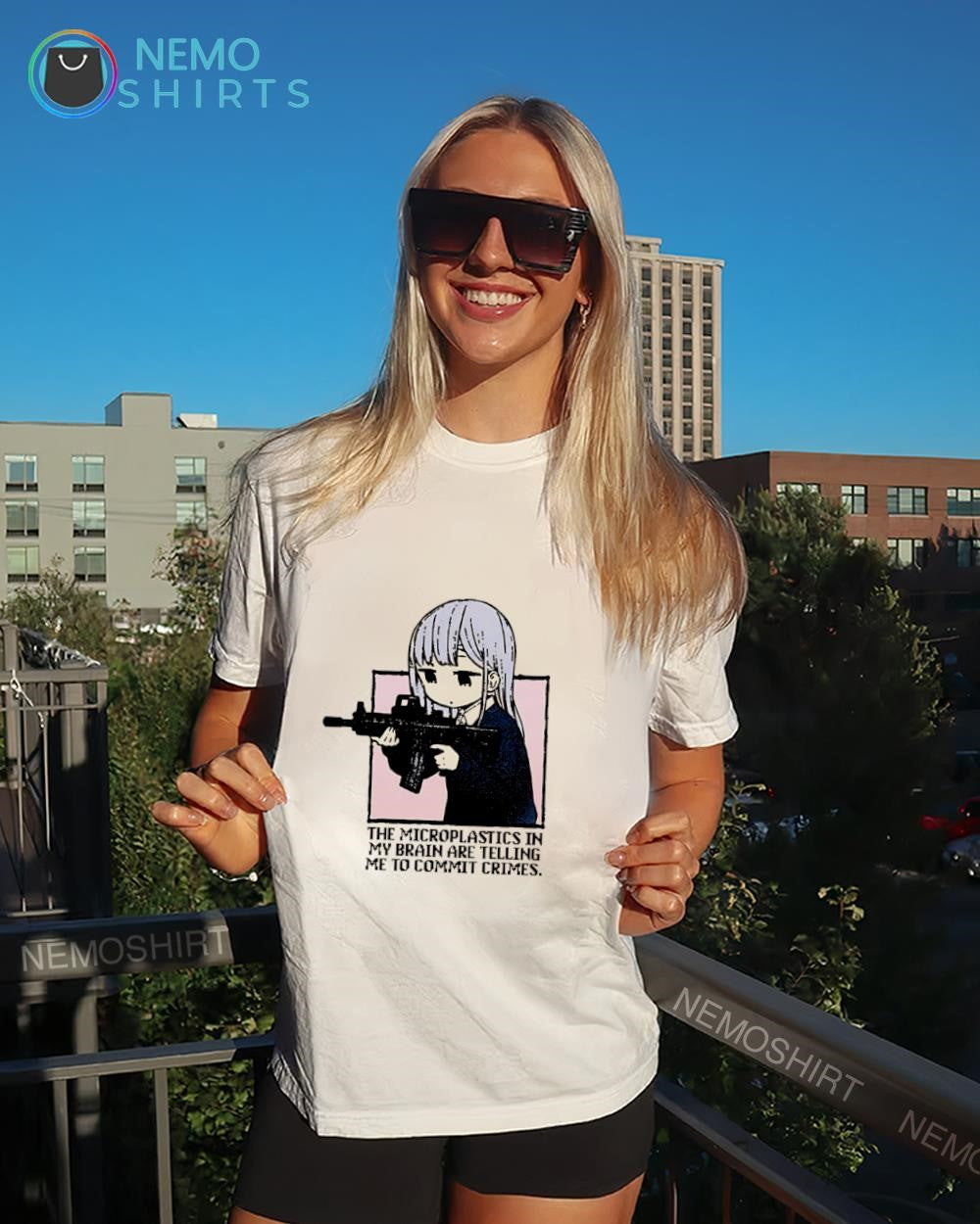 Girls Frontline the microplastics in my brain are telling me to commit crimes shirt