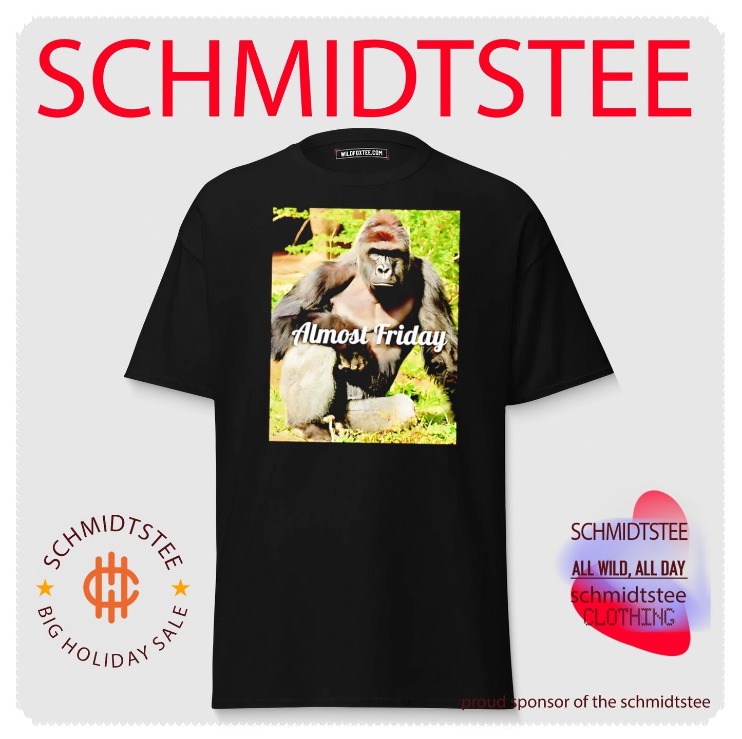 Gorilla Almost Friday Built Different shirt