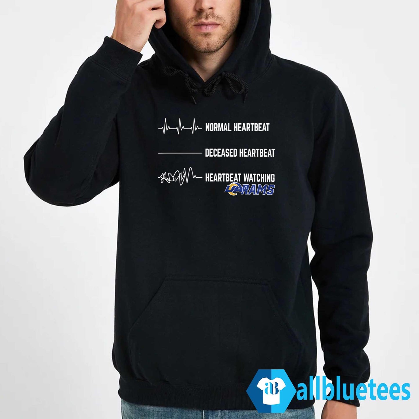 Heartbeat Watching Rams Shirt