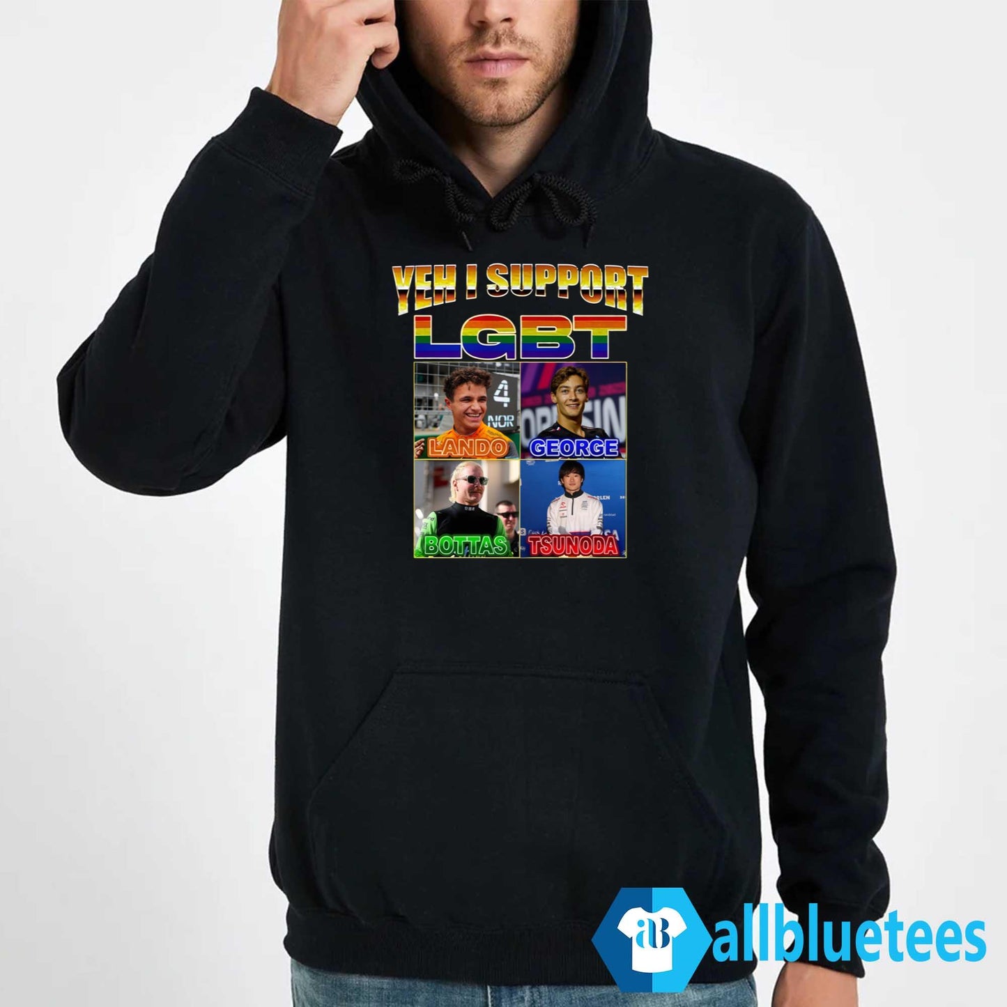 Yeh I Support LGBT Lando George Bottas Tsunoda Shirt