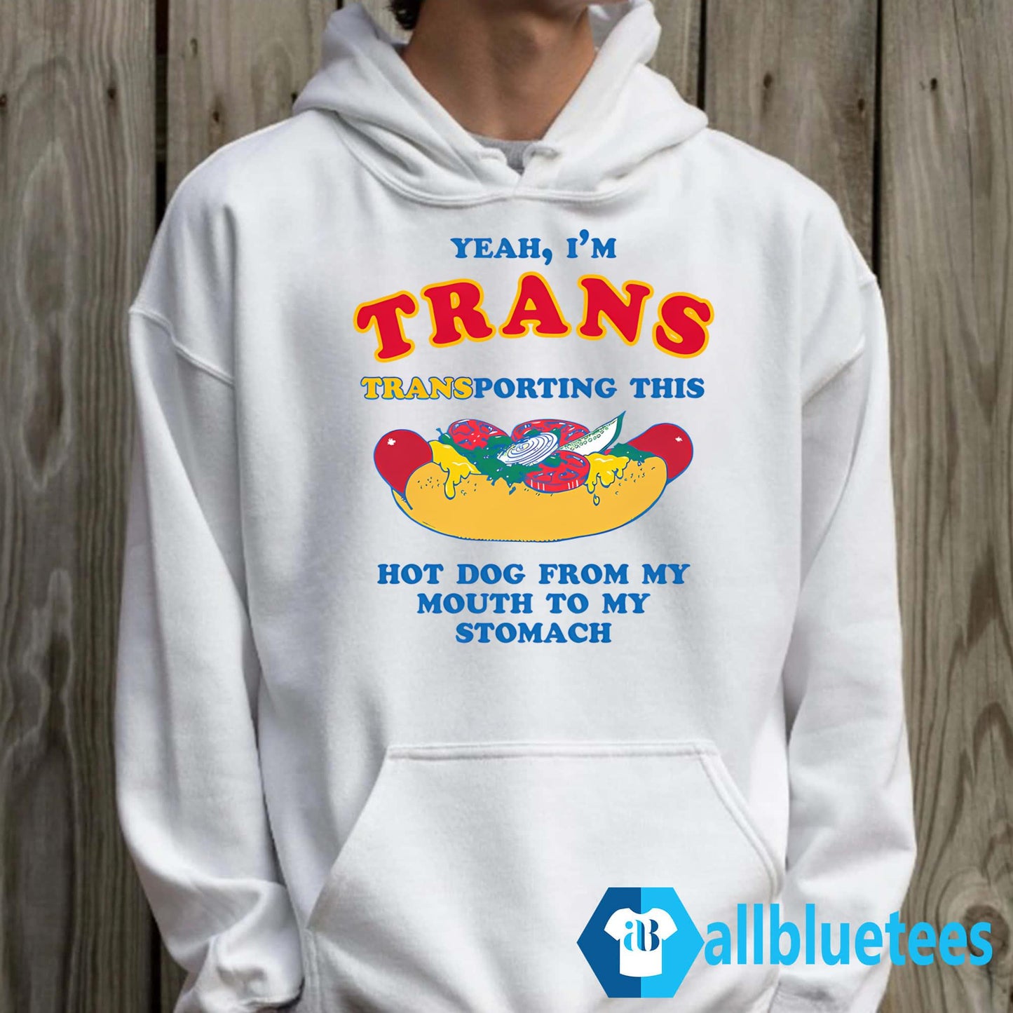 I’m Trans Transporting This Hot Dog From My Mouth To My Stomach Shirt