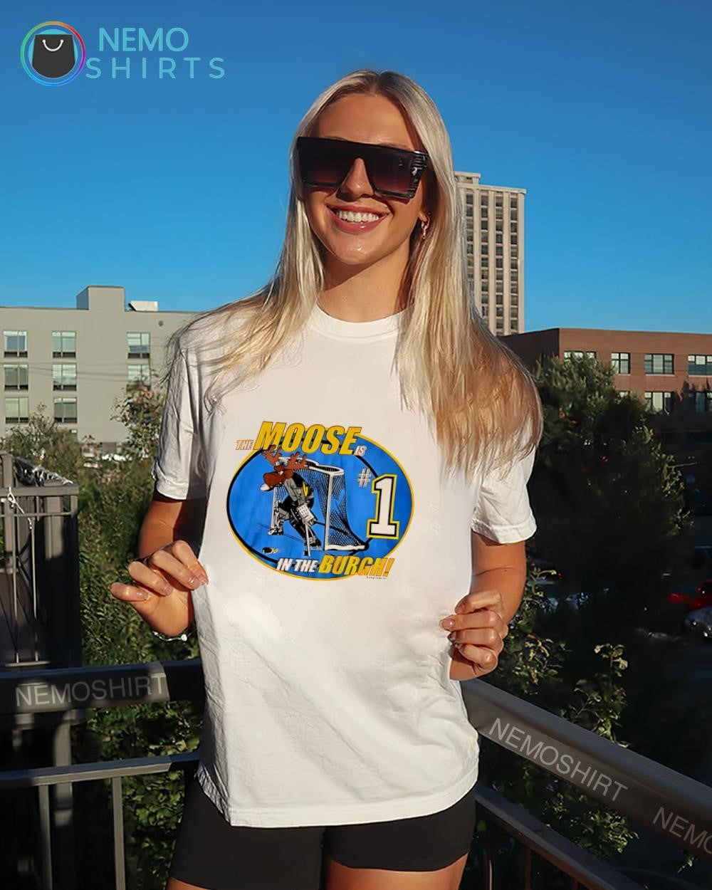 Johan Hedberg 1 the Moose Pittsburgh Penguins basketball shirt