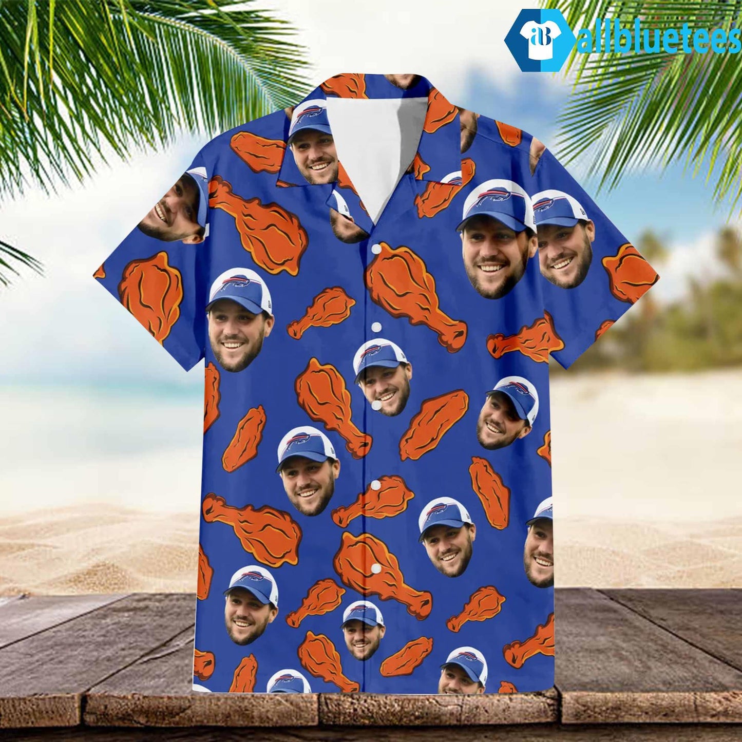 Josh Allen Bills Hawaiian Shirt