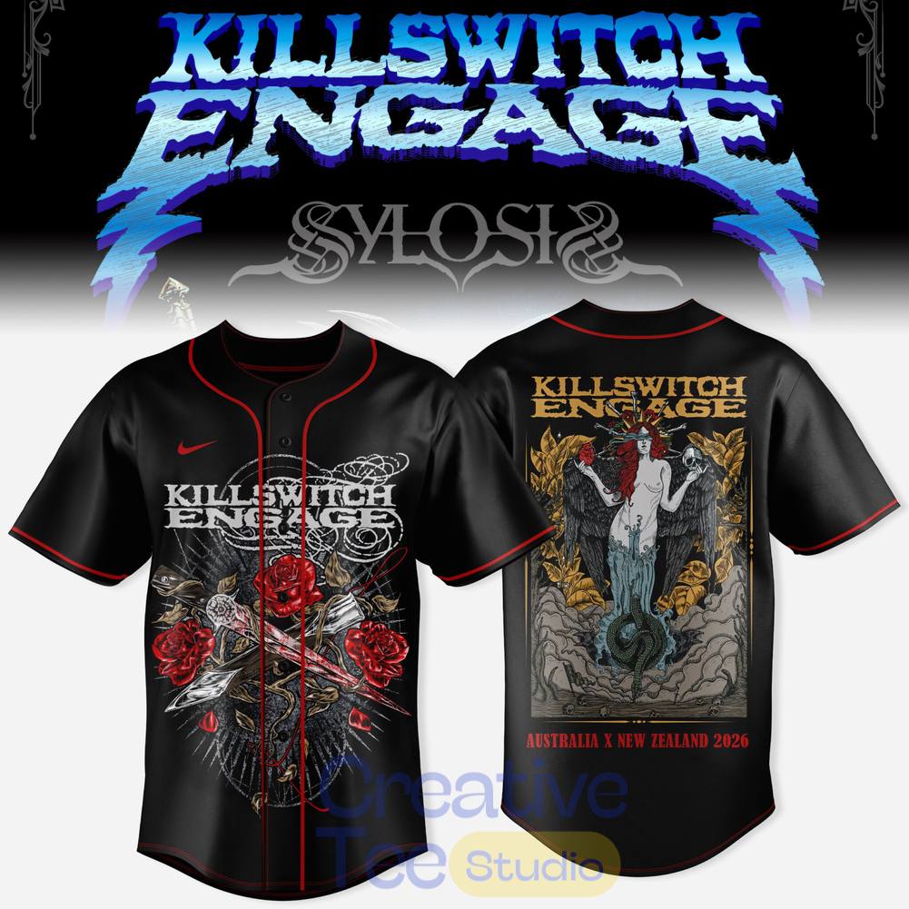 Killswitch Engage Australia and New Zealand Tour 2026 Special Baseball Jersey