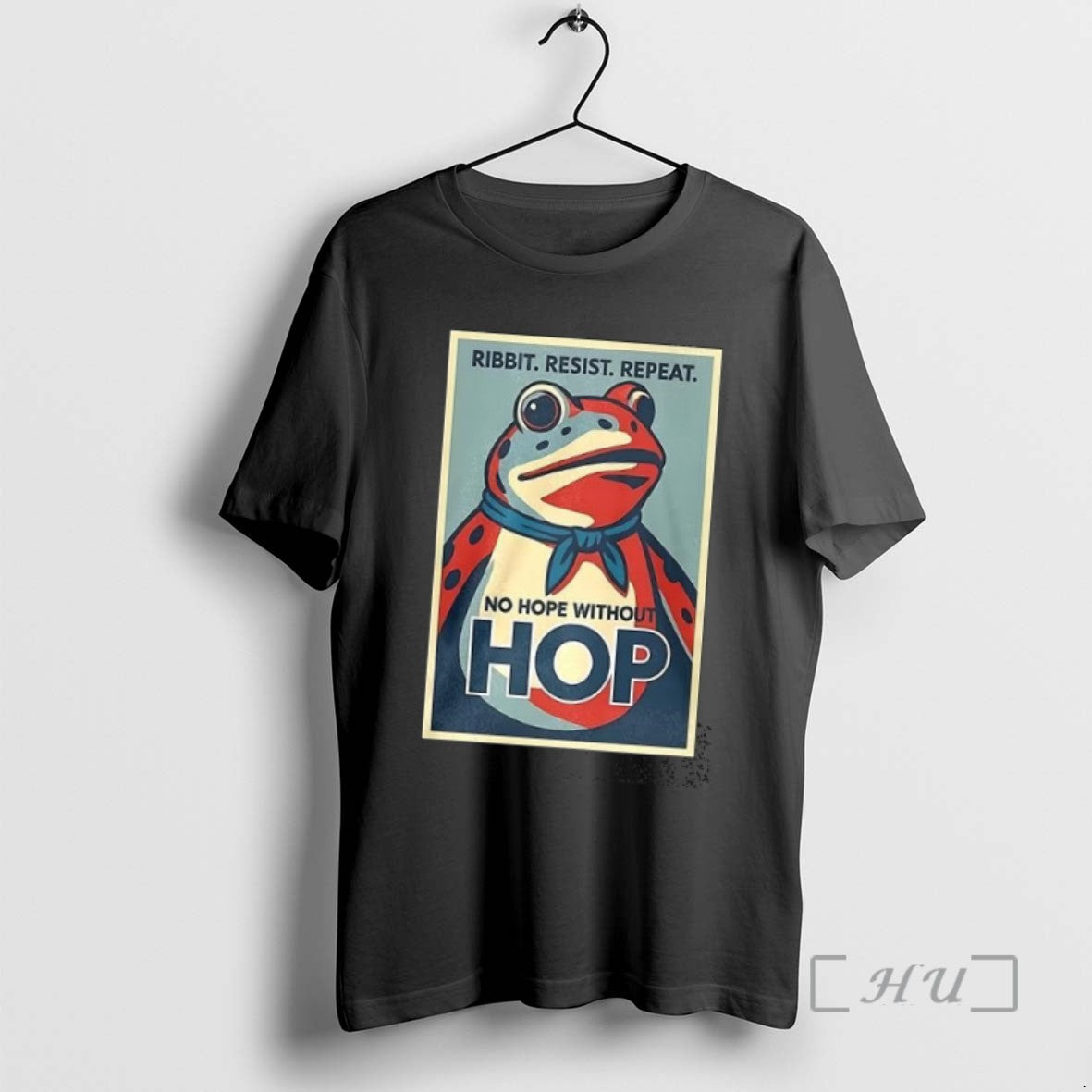 Limited Edition Portland Frog Ribbit Resist Repeat No Hope Without Hop