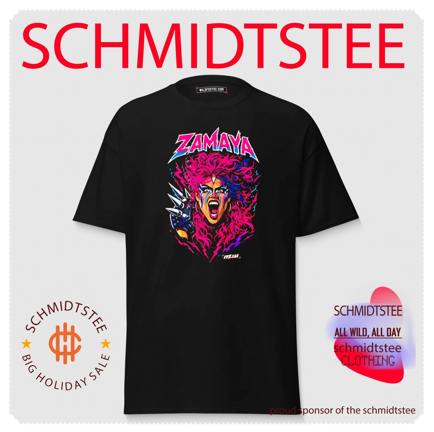 MLW Zamaya roaring illustration shirt