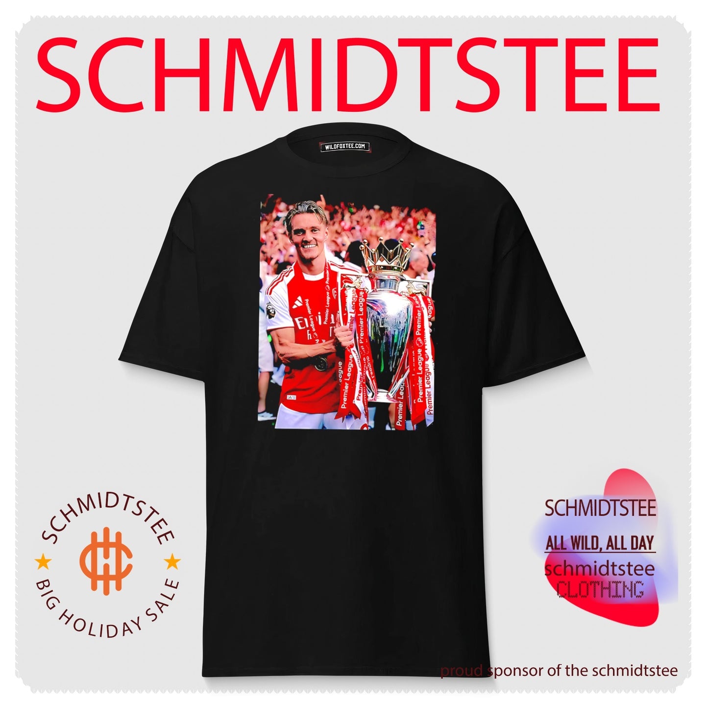 Martin Odegaard Raya Premier League Champion 2026 shirt