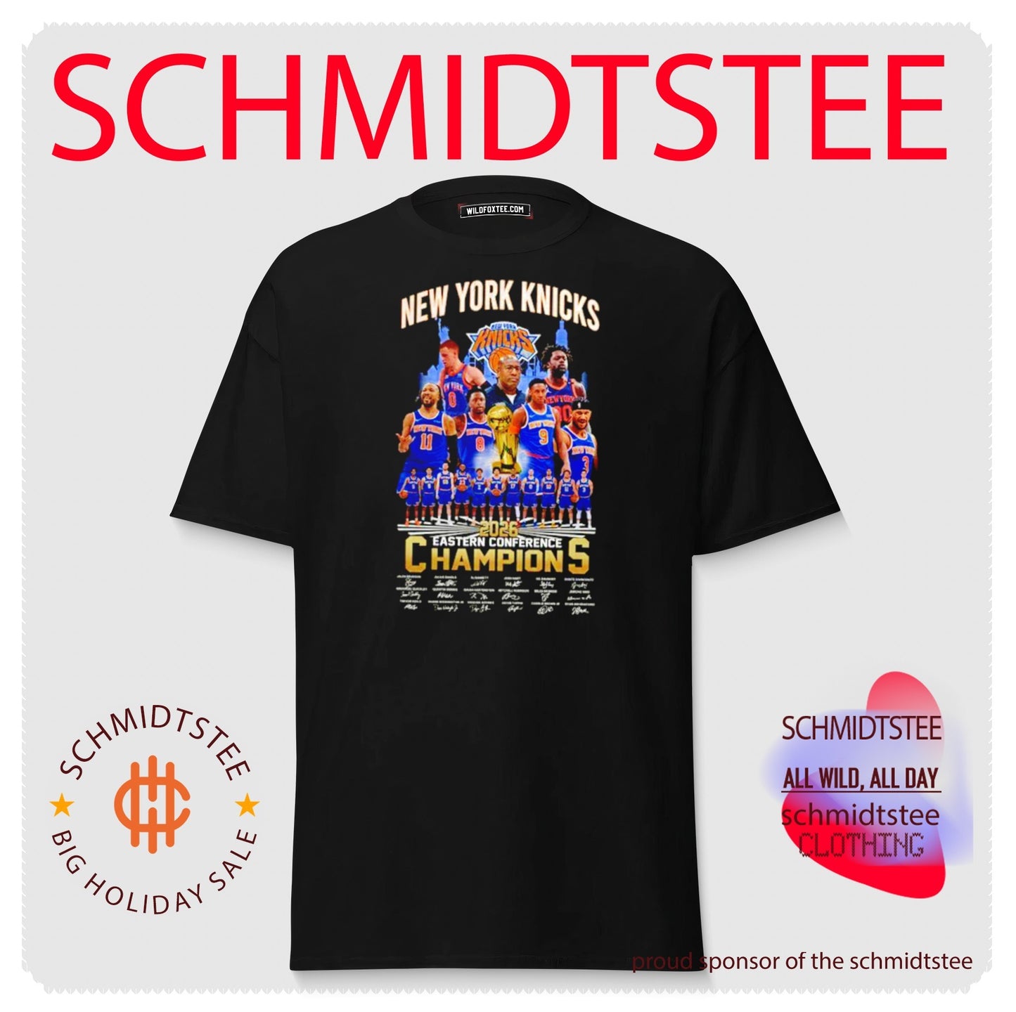 New York Knicks 2026 Eastern Conference Champions signatures shirt