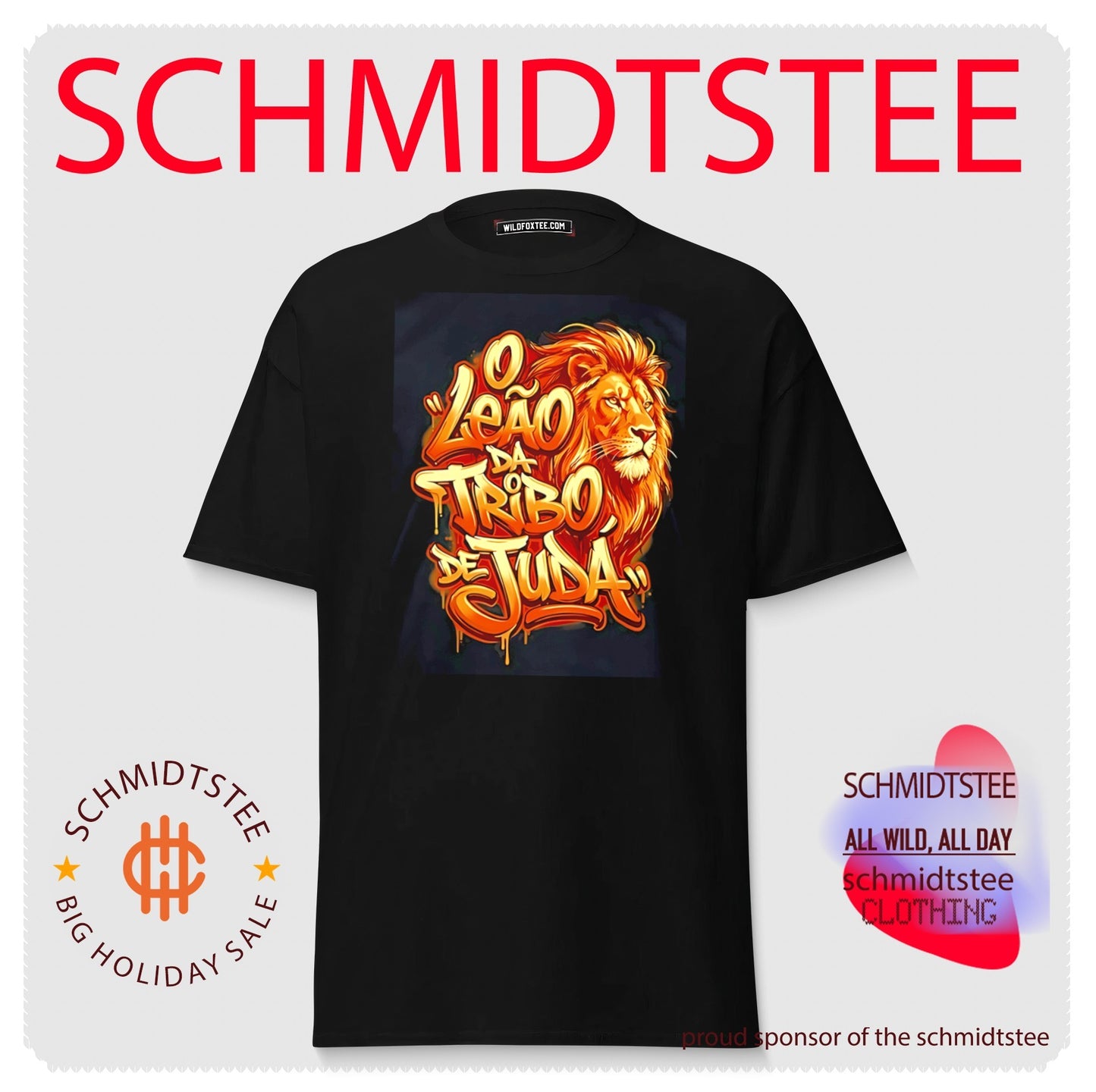 O leao da tribo de juda lion illustration shirt