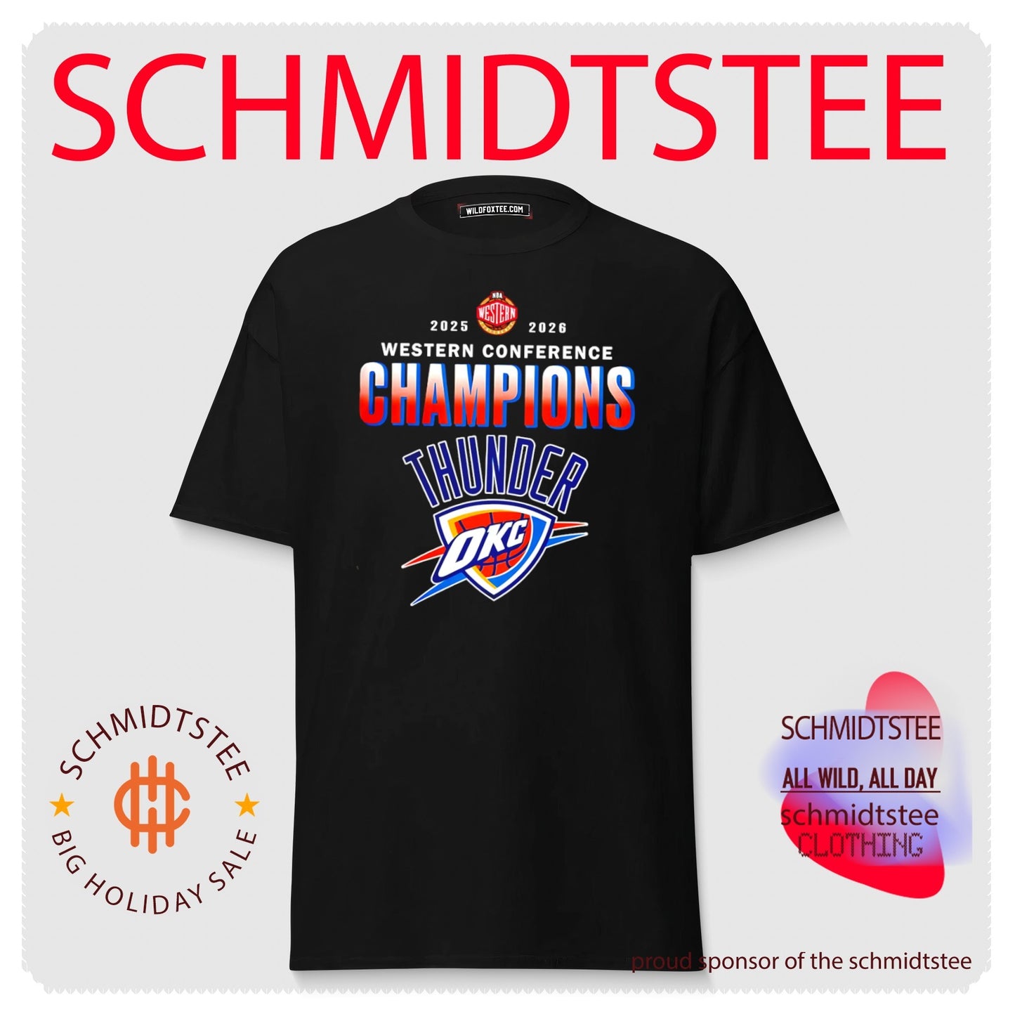 OKC Thunder 2026 NBA Western Conference Champions logo shirt
