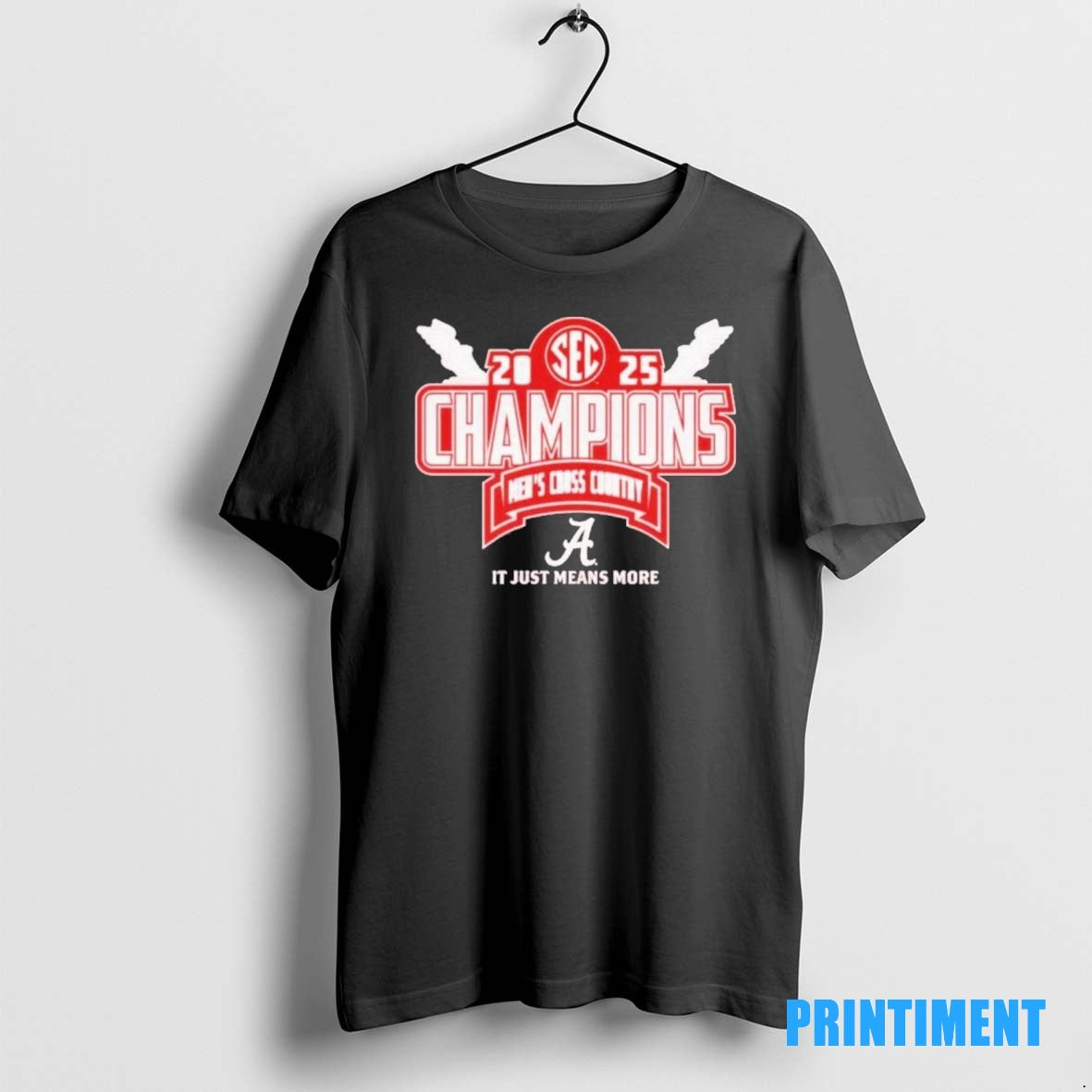 Official Alabama Crimson 2025 Sec Mens Cross Country Conference Champions Locker Room Tee Sweater