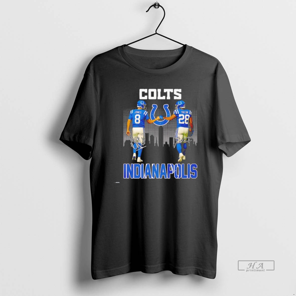 Official Daniel Jones And Jonathan Taylor Indianapolis Colts Fist Bump Signatures