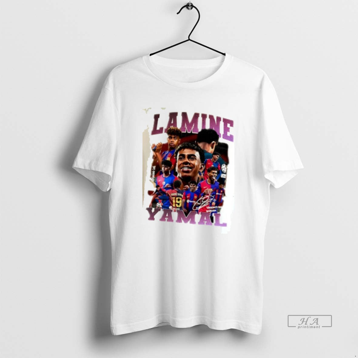 Official Lamine Yamal Barca Fc Signature Vintage