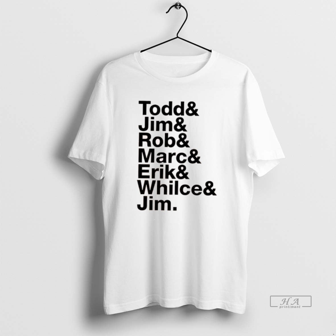 Official List Names Todd Jim Rob Marc Erik Whilce Jim