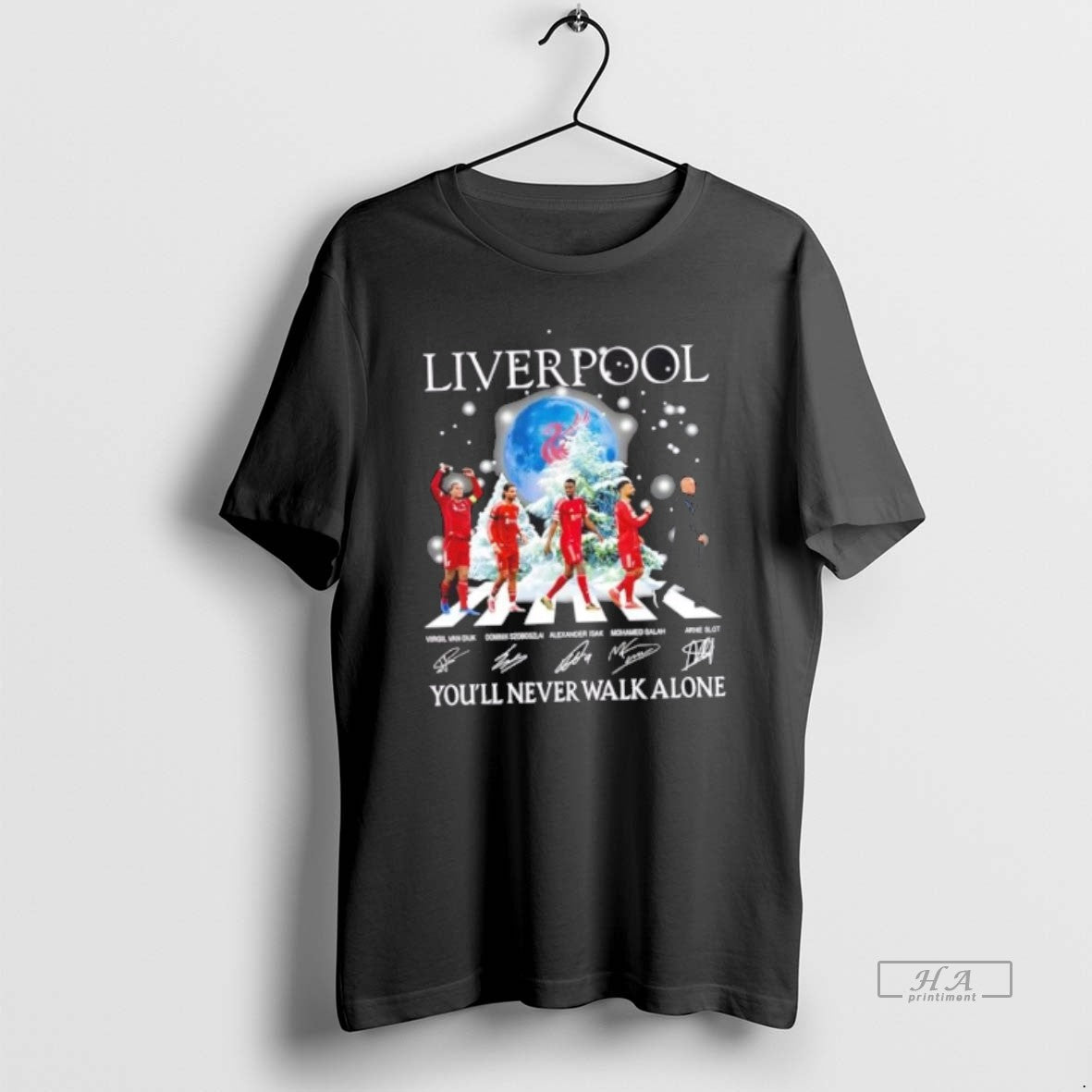 Official Liverpool Arne Slot And Players Abbey Road Youll Never Walk Alone
