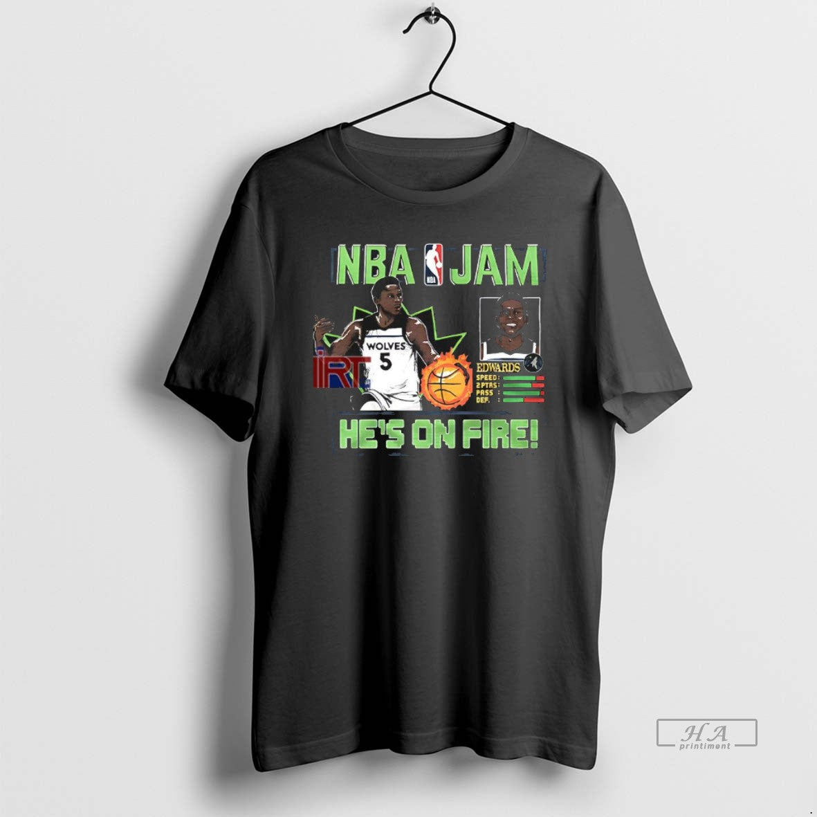 Official Nba Jam Timberwolves Anthony Edwards Hes On Fire
