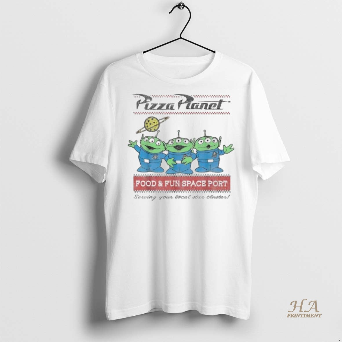 Official Pizza Planet Food And Fun Space Port Serving Your Local Star Cluster Vintage