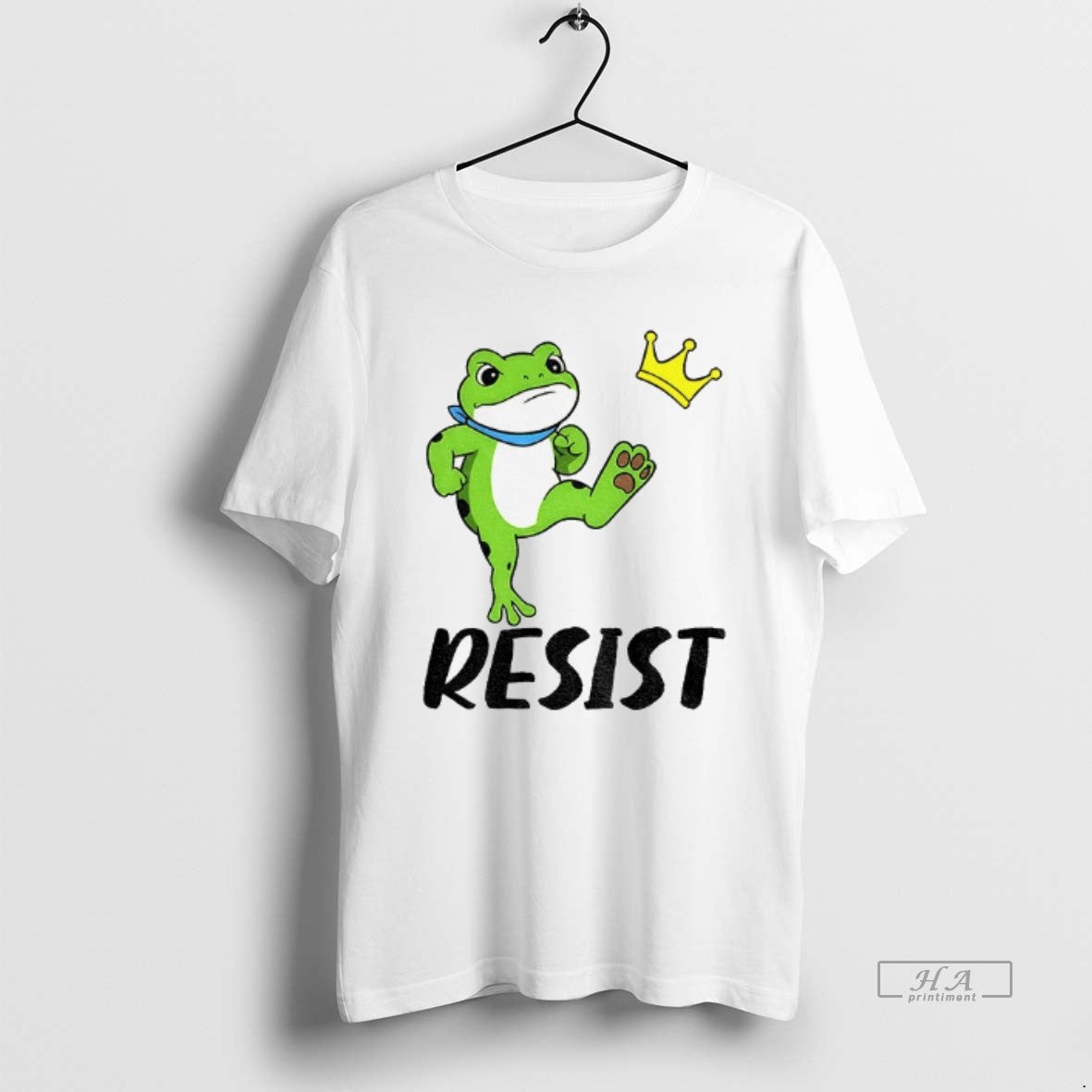 Official Resist Portland Frog Kicks Crown Political Anti Maga