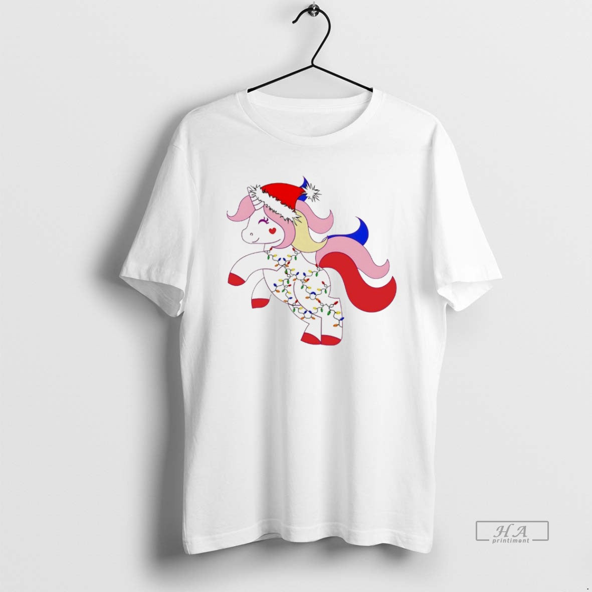 Official Unicorn Fairy Lights Red Pink Christmas White